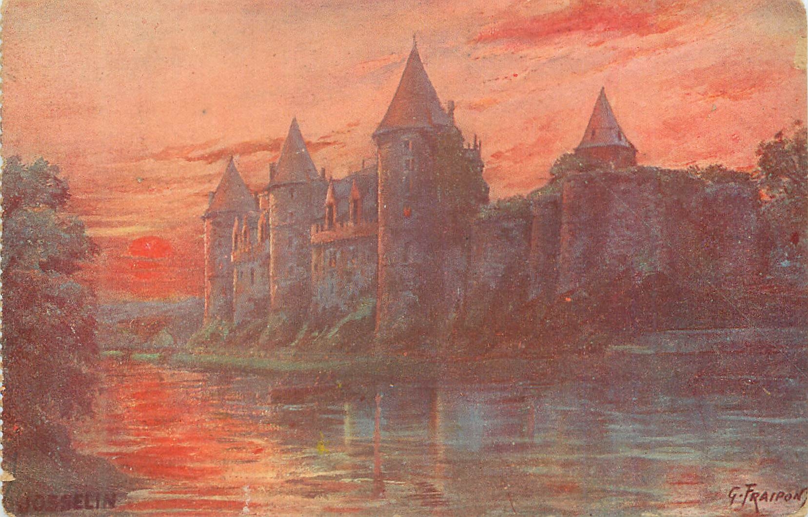 Château de Château-Chinon — coucher de soleil — G. Fraipont