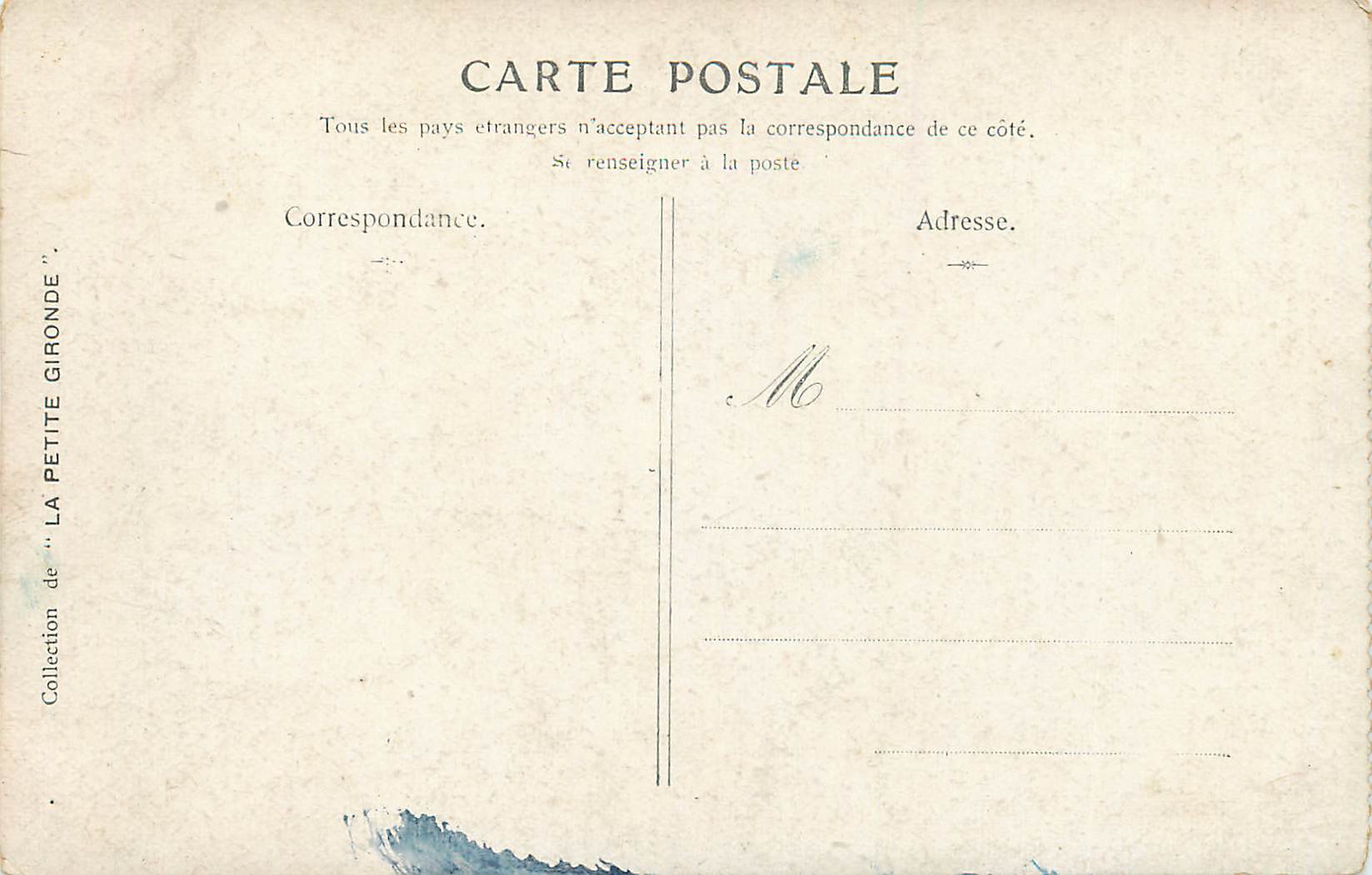 CPA Château de Chaumont — Verso