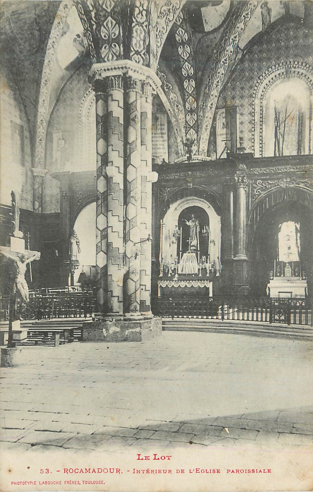 CPA Rocamadour Interieur de l'Eglise Paroissiale