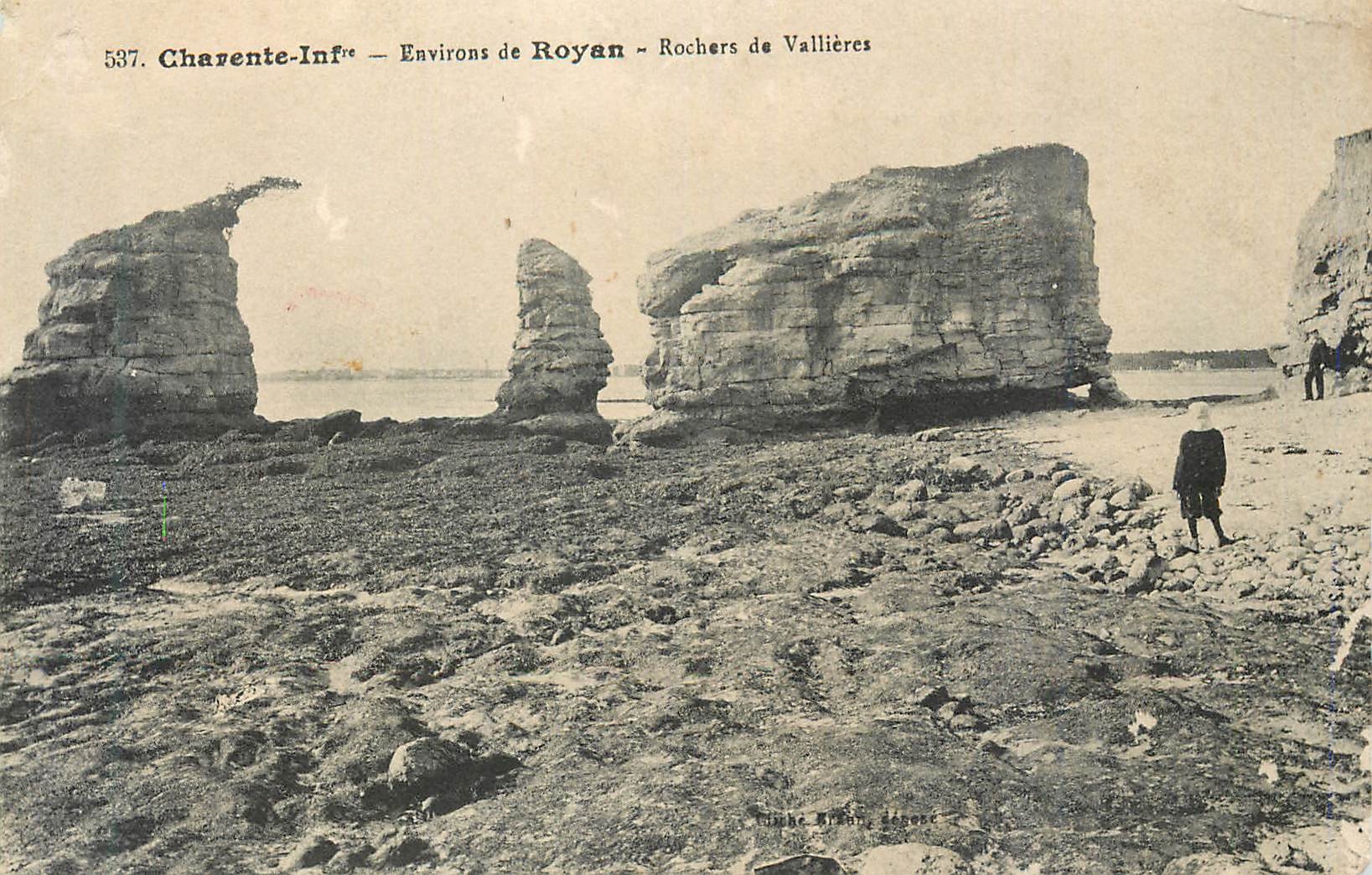 CPA Charente Inf Environs de Royan Rocher de Vallieres