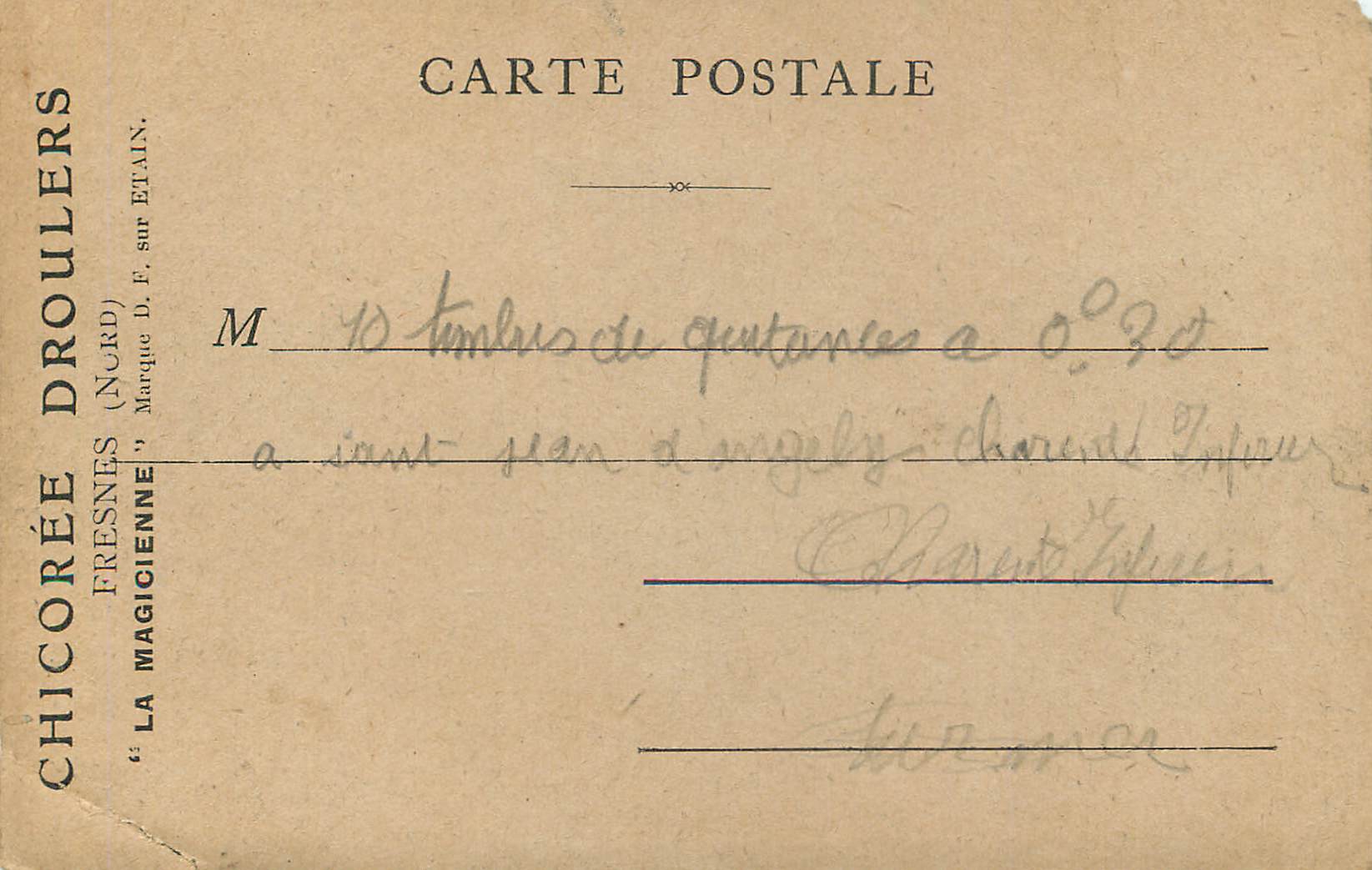 Cartolina d'epoca La Marne I coltelli di Bry — Verso