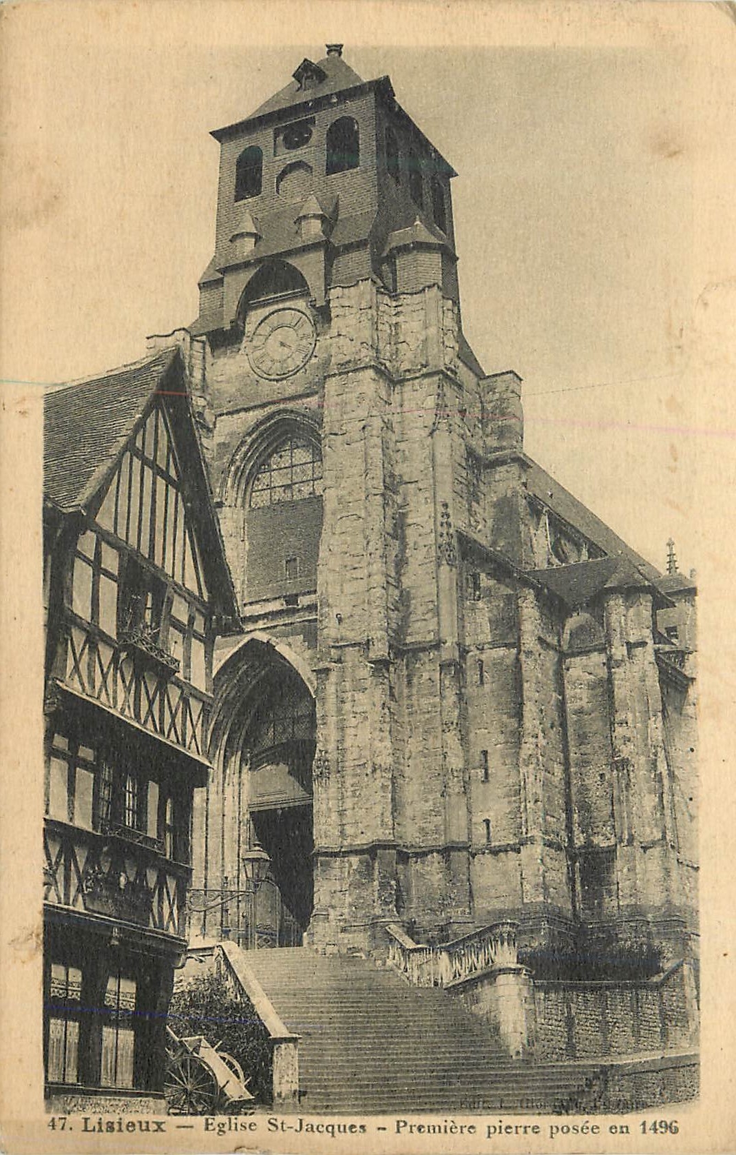 Lisieux — Kirche St-Jacques — Grundsteinlegung 1496