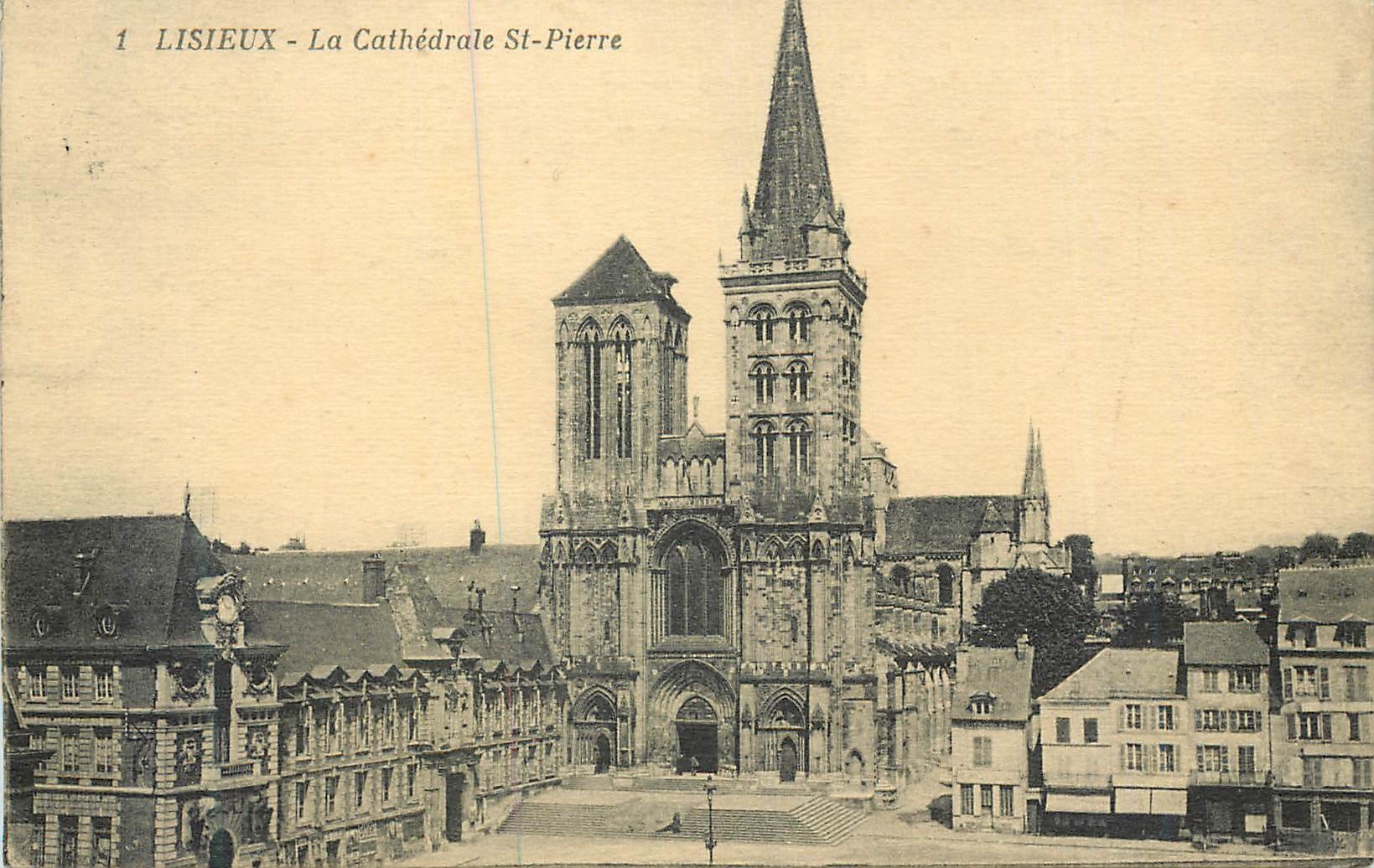 CPA Lisieux La Cathedrale St Pierre