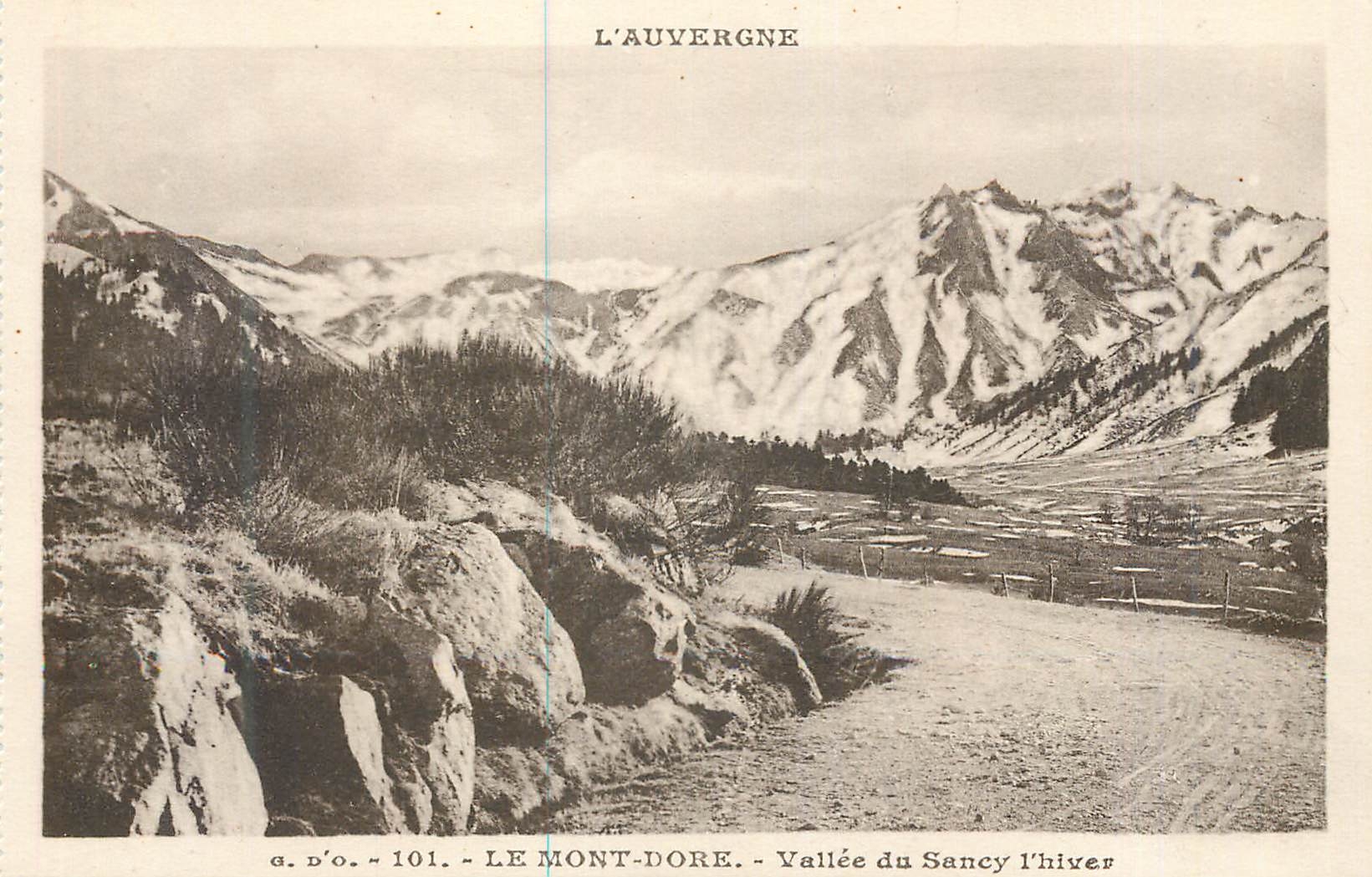 CPA L'Auvergne Le Mont-Dore Vallee du Sancy l'hiver