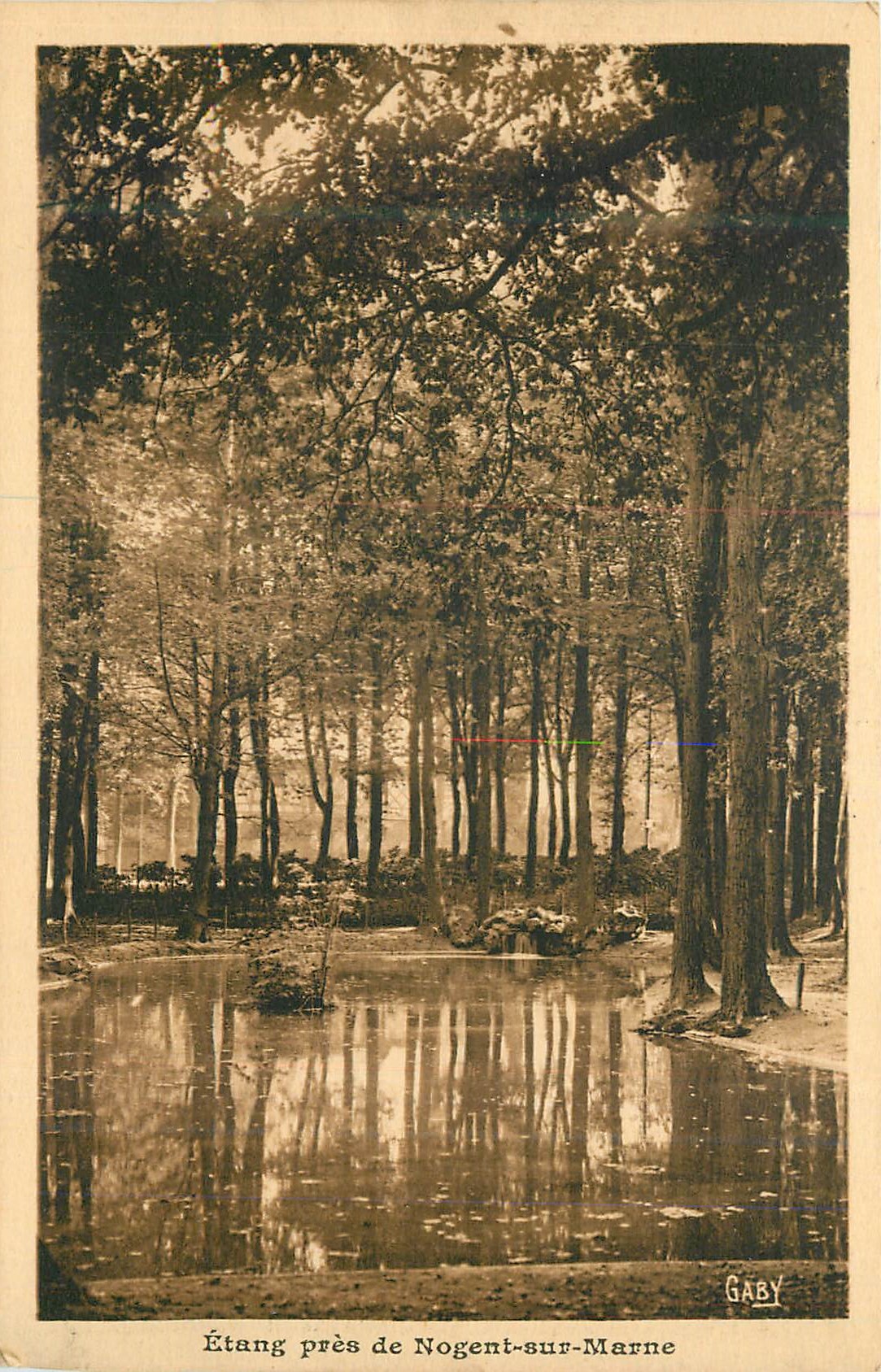 CPA Etang pres de Nogent-sur-Marne
