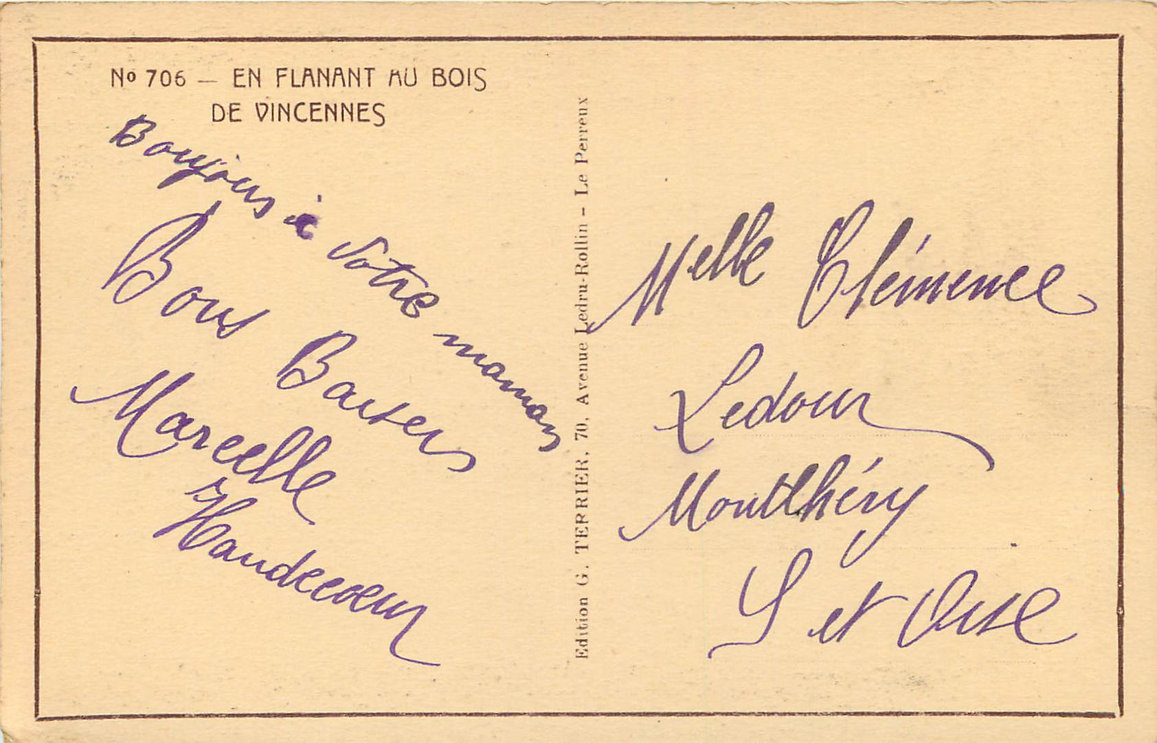 CPA Etang pres de Nogent-sur-Marne — Back