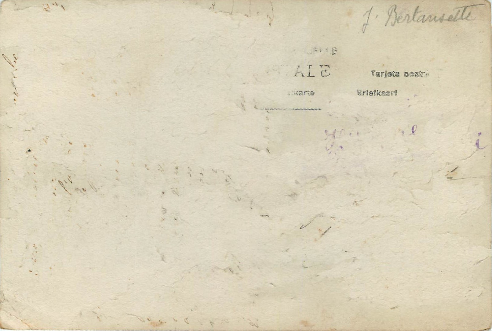 CPA Bonne fete Enfant — Rückseite