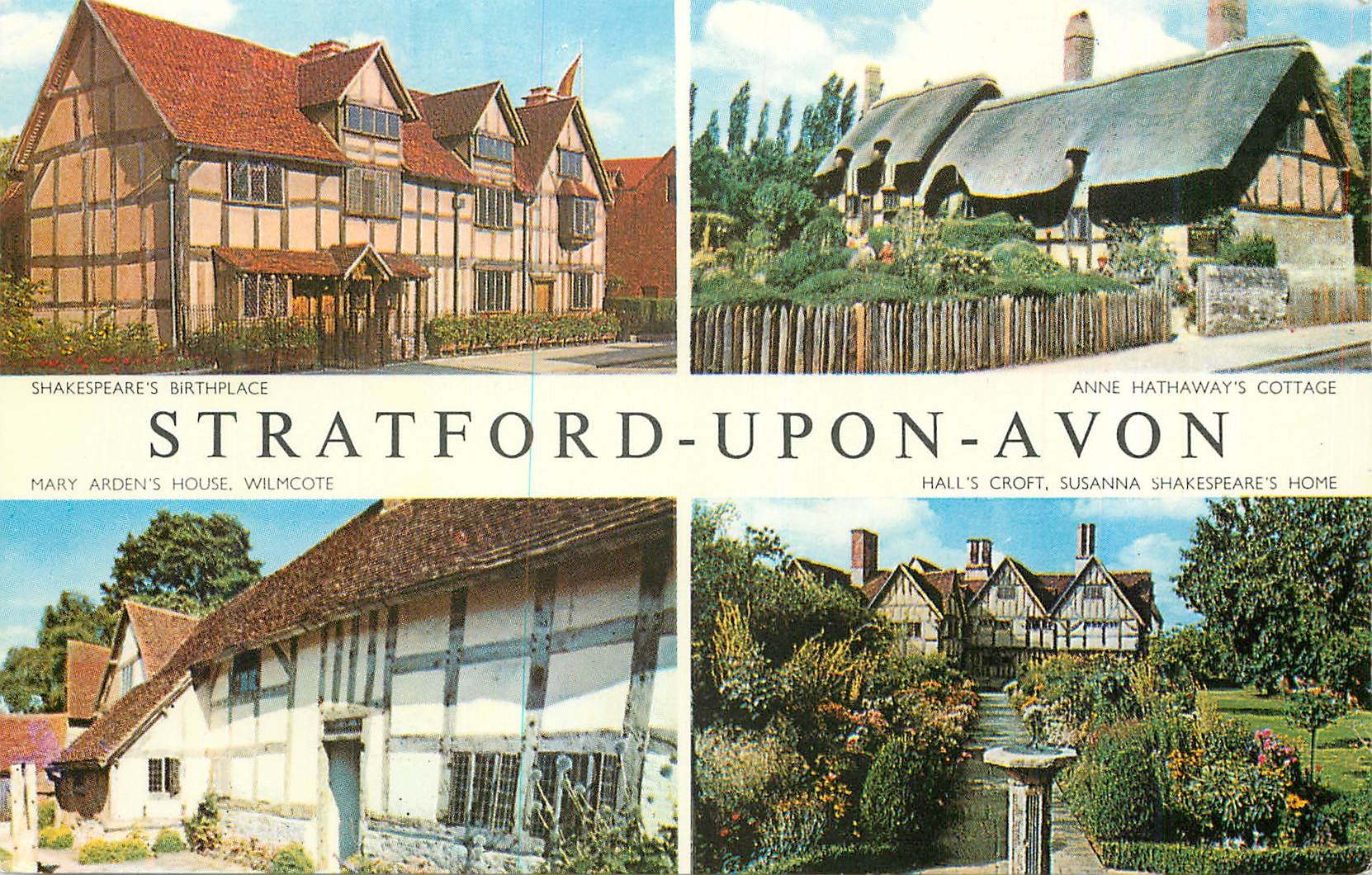 CPM Stratford Upon Avon Anne Hathaway's cottage Shakespeare