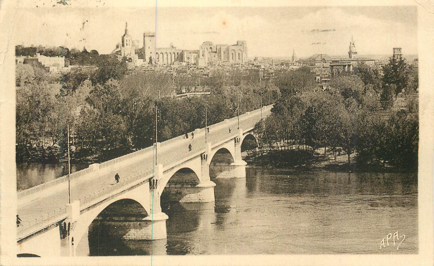 Avignon — Vue Générale et le nouveau Pont — Les Cartes A.P.A. POUX - ALBI