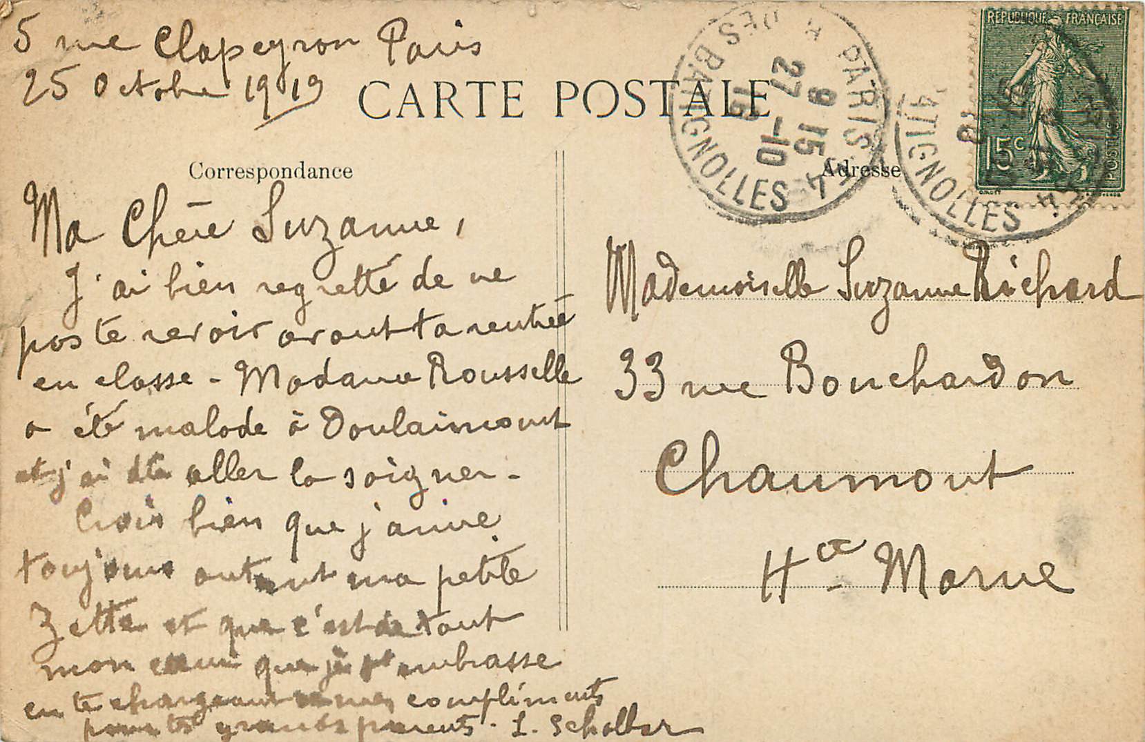 Paris. Sacré-Cœur de Montmartre et Funiculaire — Chocolat-Ménière, n°28 — Verso