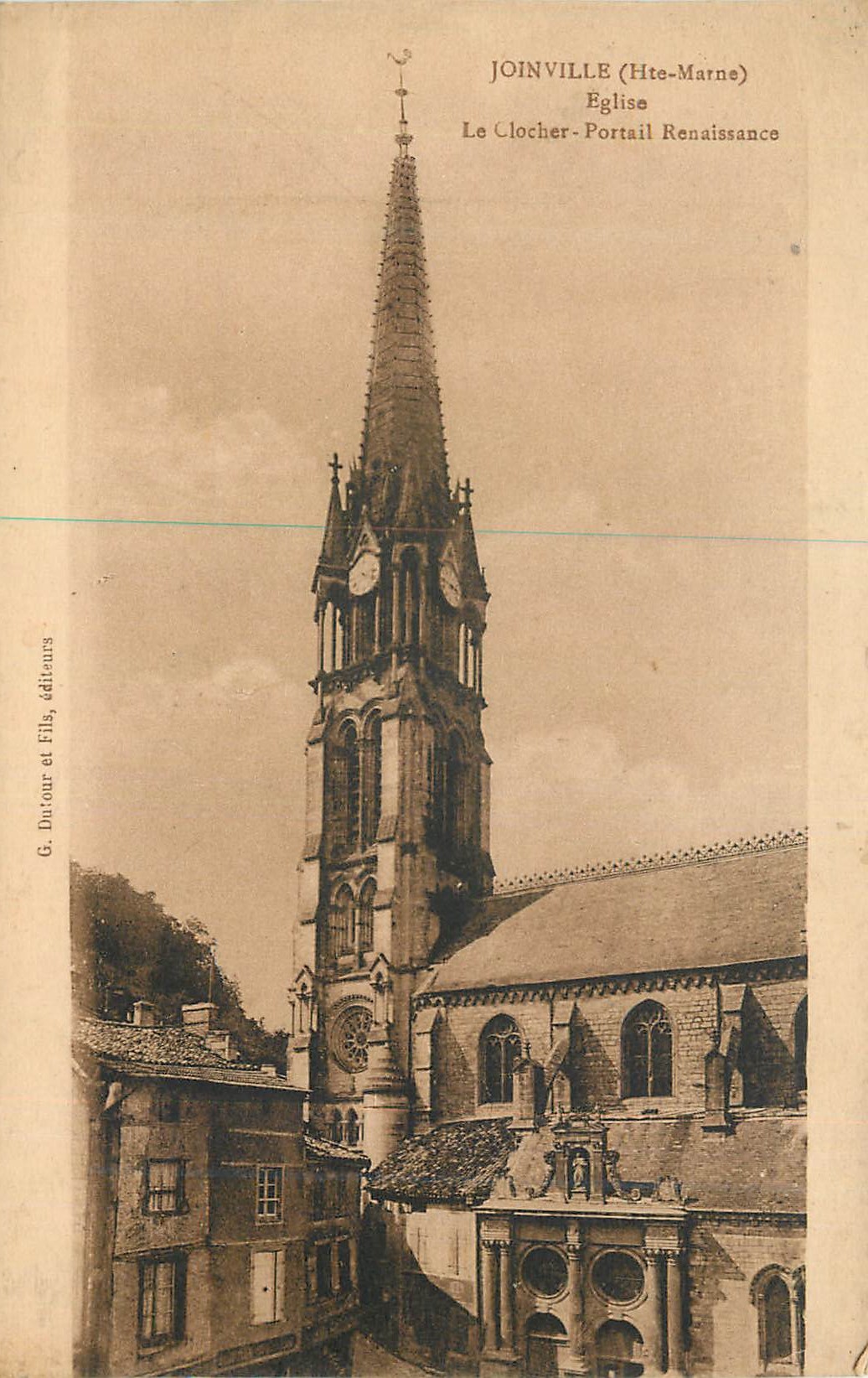 CPA Joinville (Hte Marne) Eglise Le Clocher-Portail Renaissance