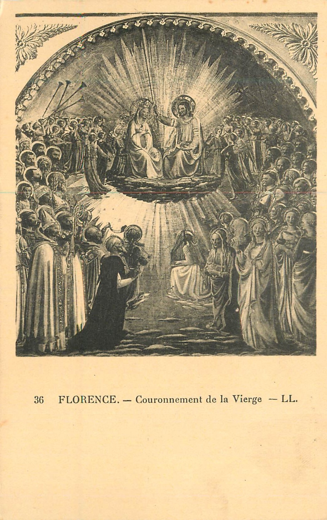CPA Florence Couronnement de la Vierge