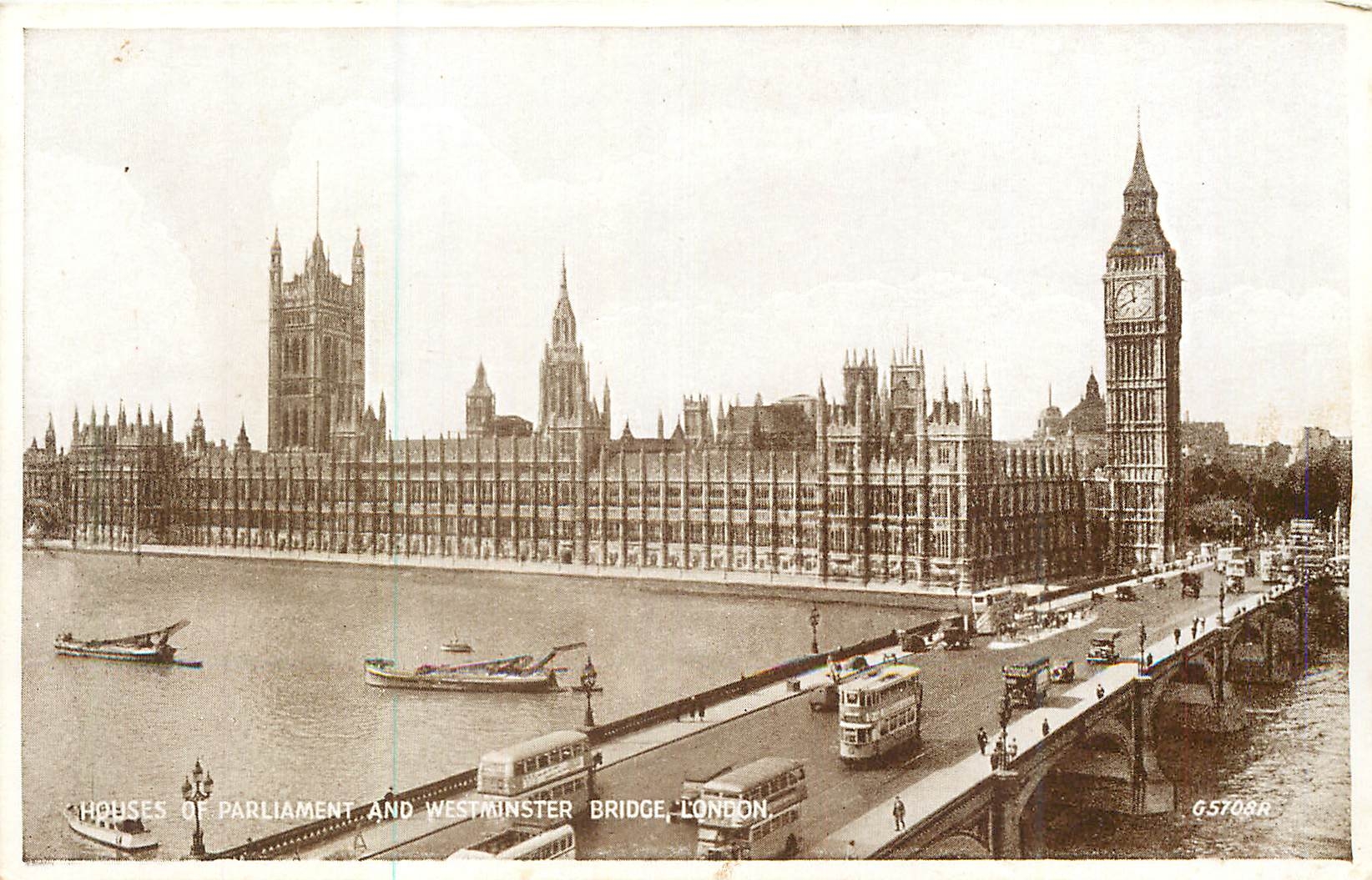 CPM London Houses of Parliament and Westminster Bridge
