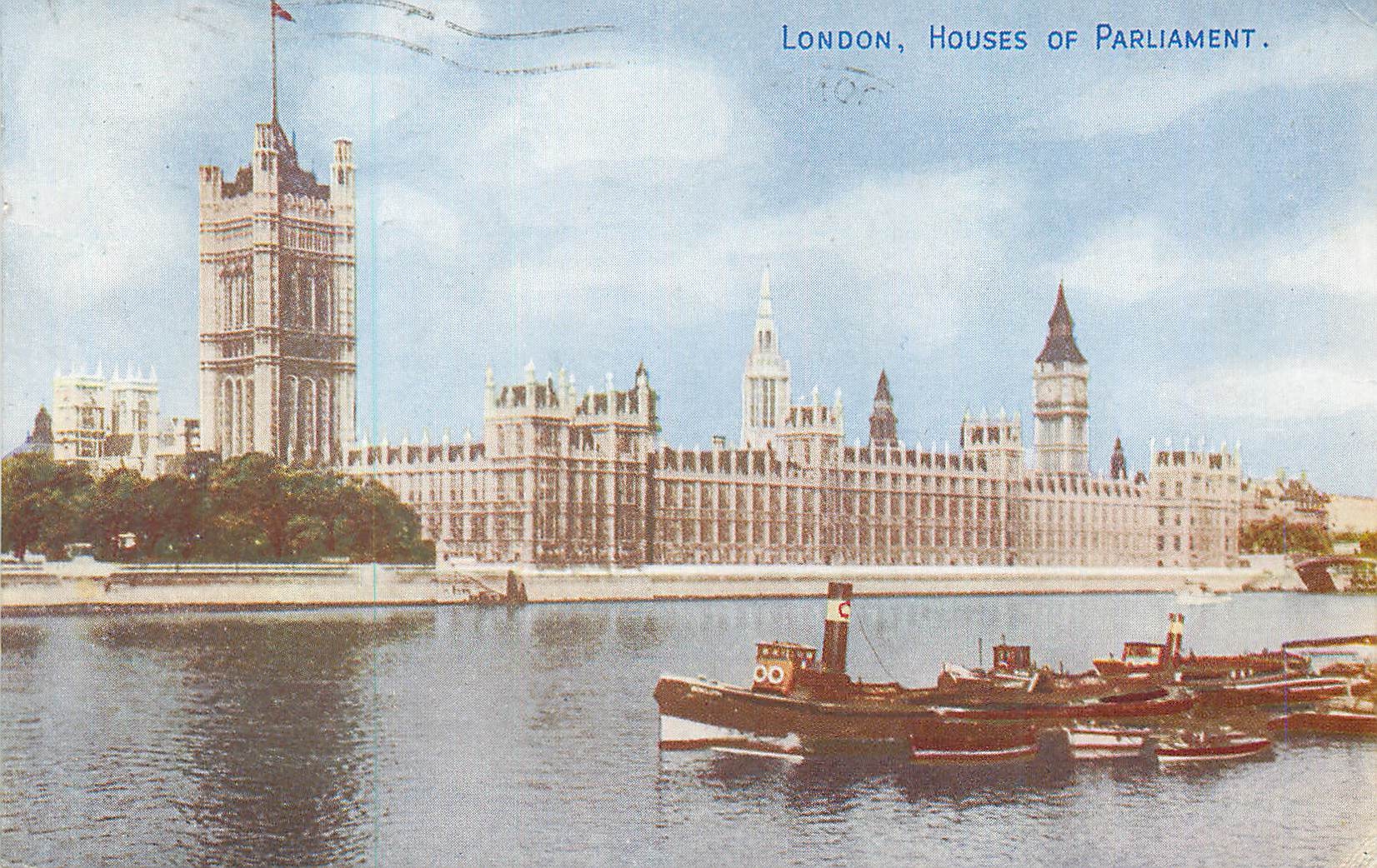 CPM London Houses of Parliament Bateau