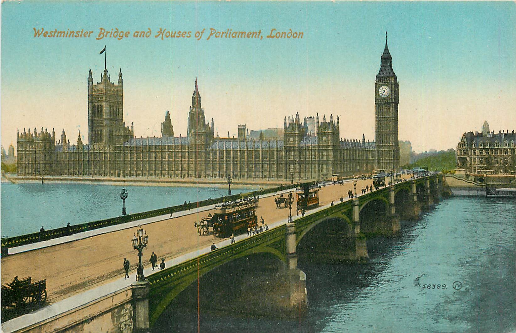 CPA London Westminster Bridge and House of Parliament