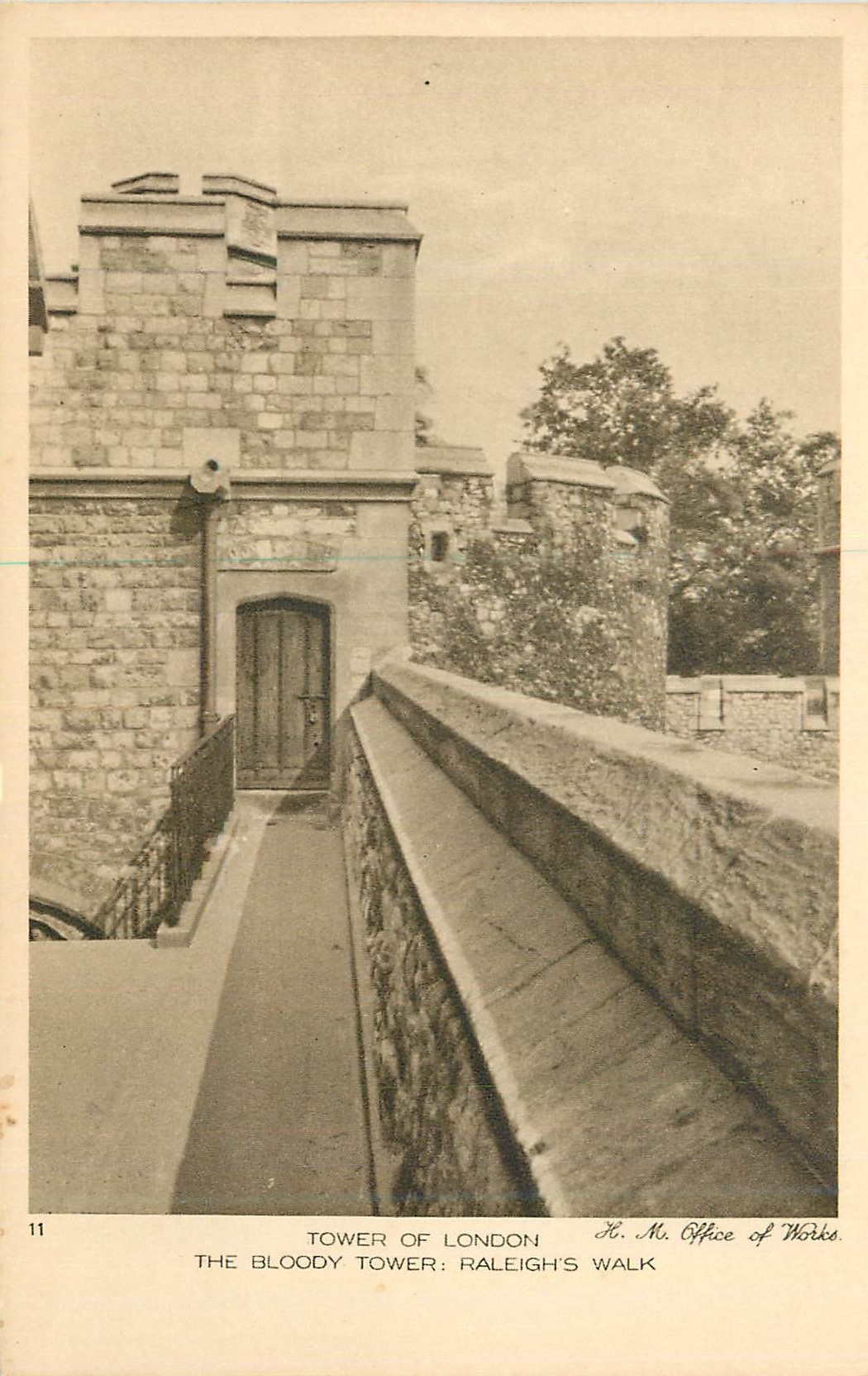 CPA Tower of London The Bloody Tower Raleigh's Walk