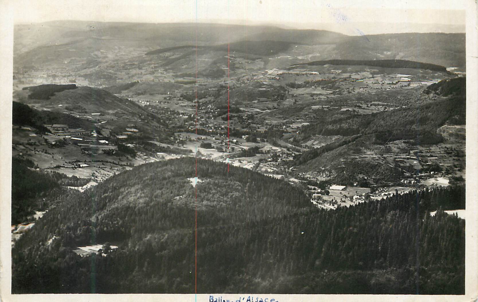 CPA Ballon d'Alsace Vue vers la vallee de la Moselle