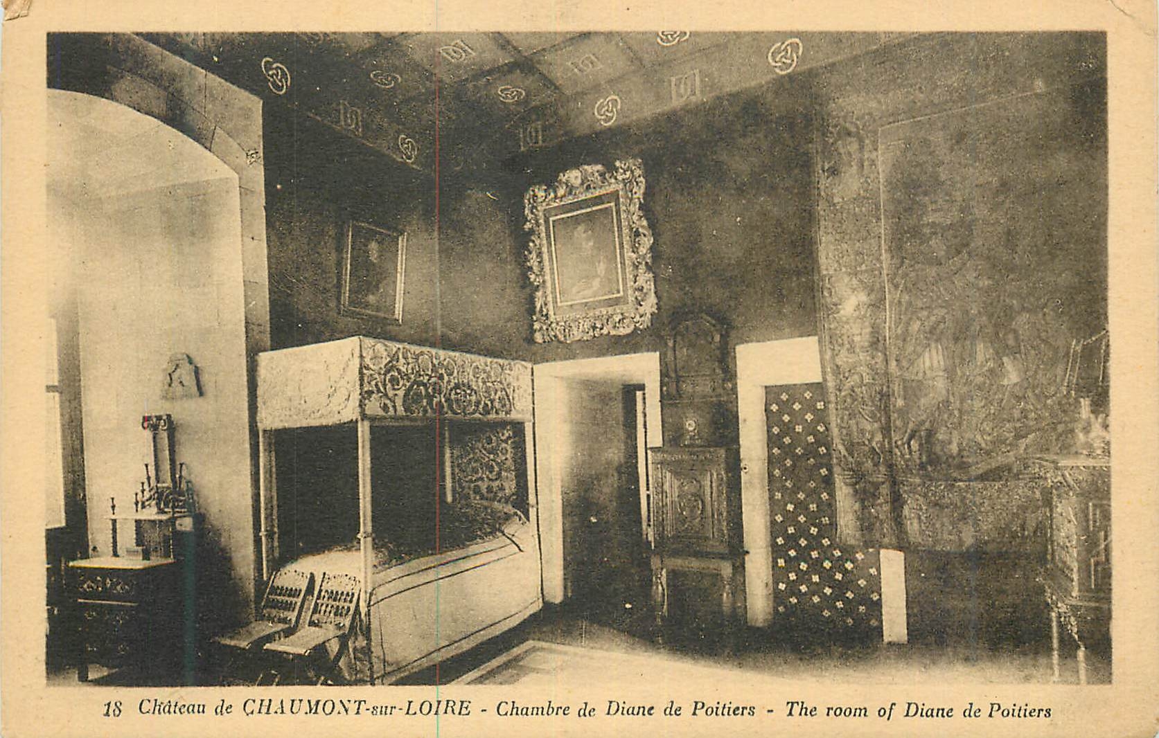 CPA Chateau de Chaumont-sur-Loire Chambre de Diane de Poitiers
