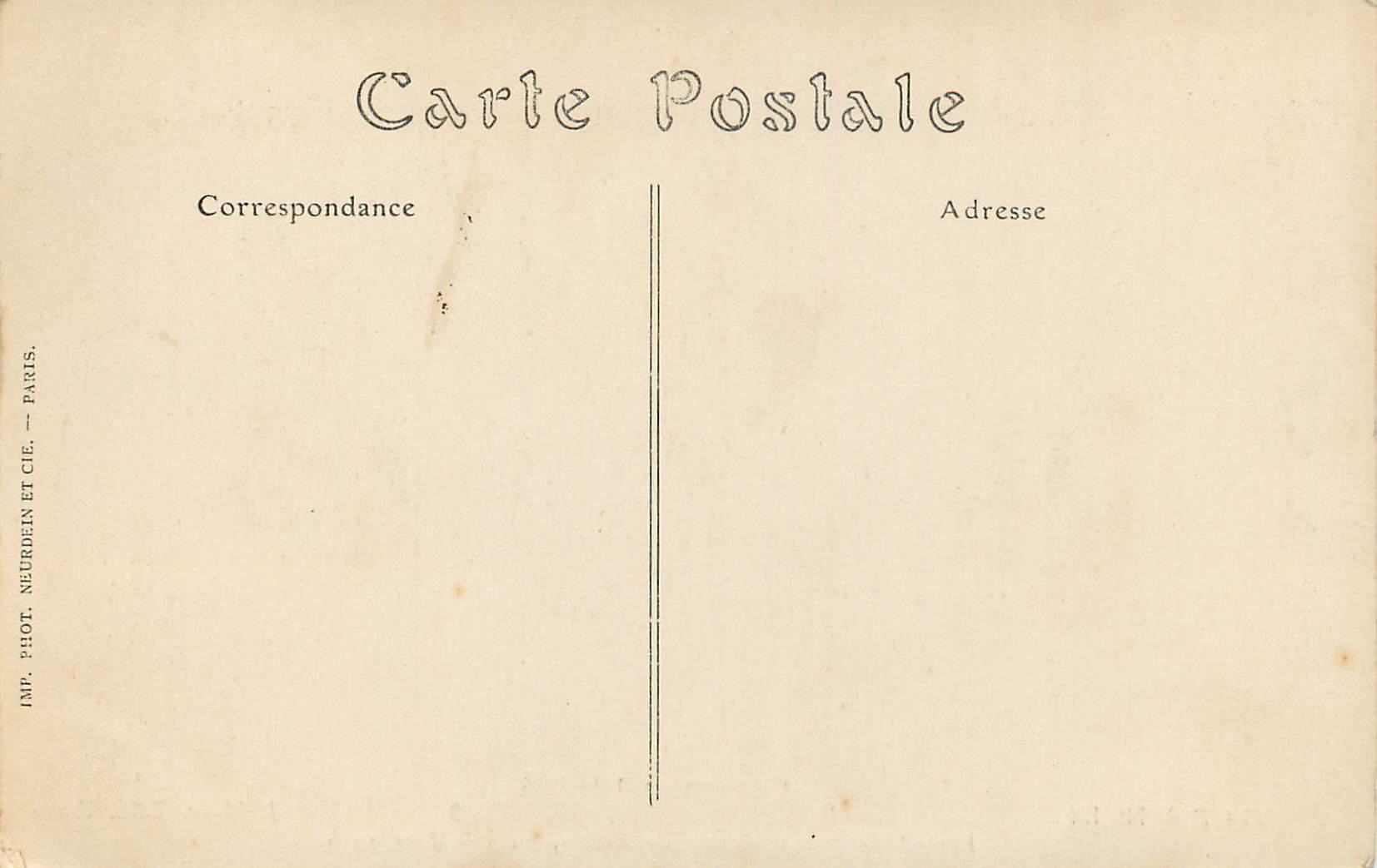 Portail de la Cathédrale de Reims — Bombardement de Reims, au 1er Mars 1915 — Visé Paris N° 124, J. Mator, Edit., Reims — Verso