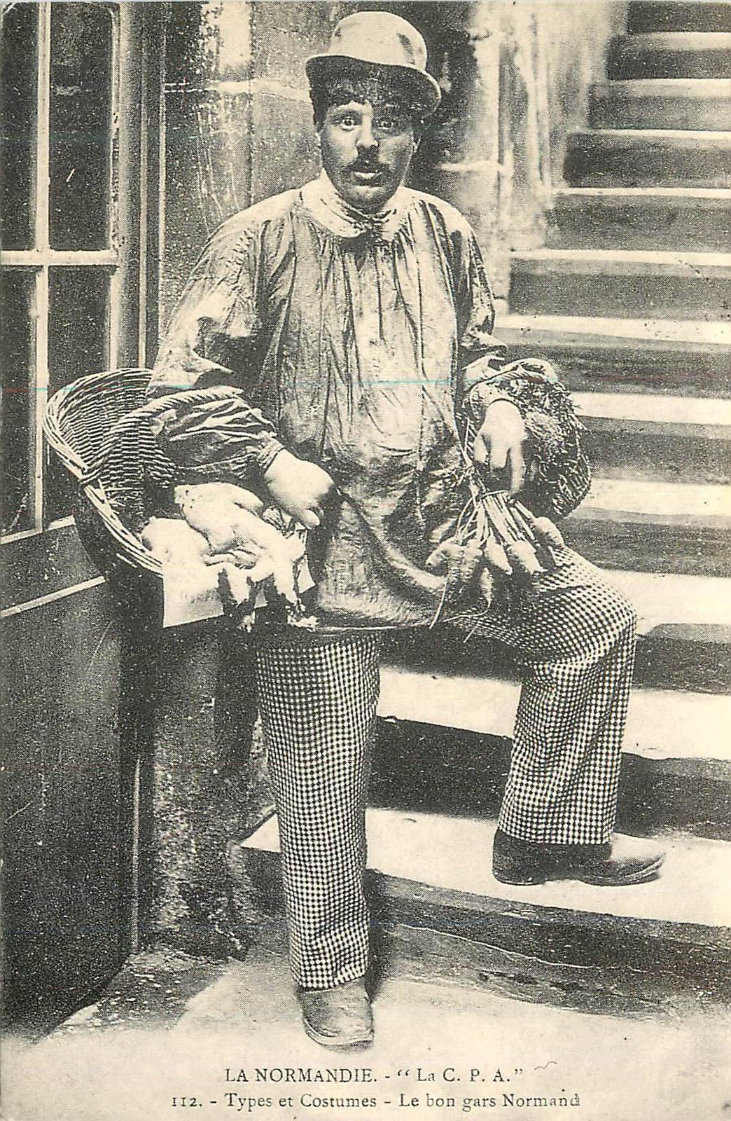 REPRO La Normandie Type et Costumes Le bon gars Normand Folklore