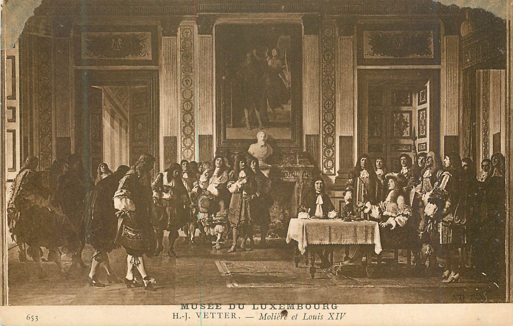 CPA Musee du Luxembourg H J Vetter Moliere et Louis XIV