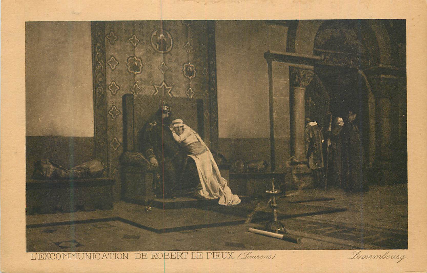 CPA L'Excommunication de Robert le Pieux Laurens Luxembourg
