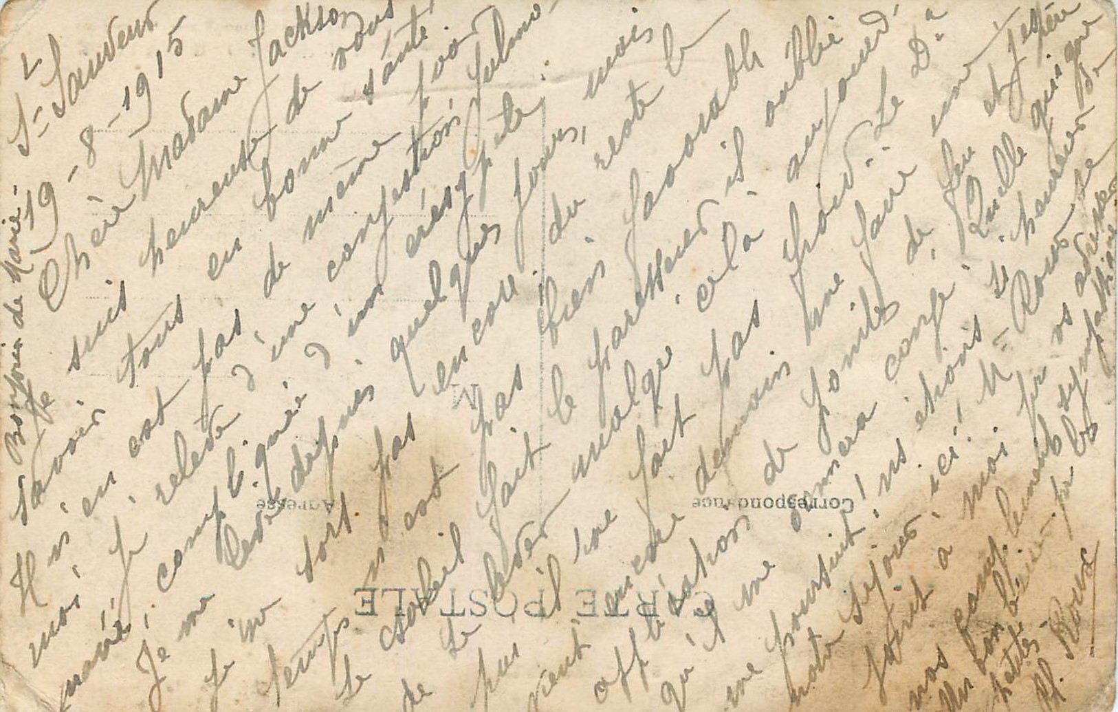 CPA St Sauveur Colonne de la Duchesse de Berry vue generale et le Gouffre — Verso