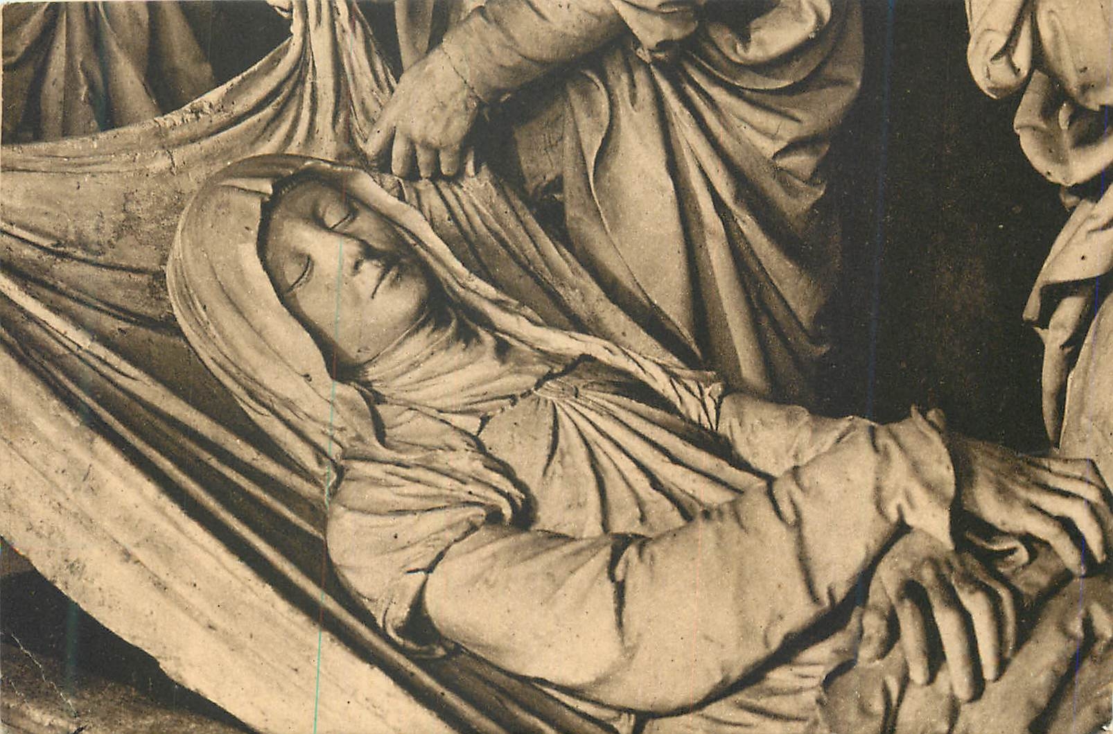 CPA Les Saints de Solesmes La Vierge en son linceul