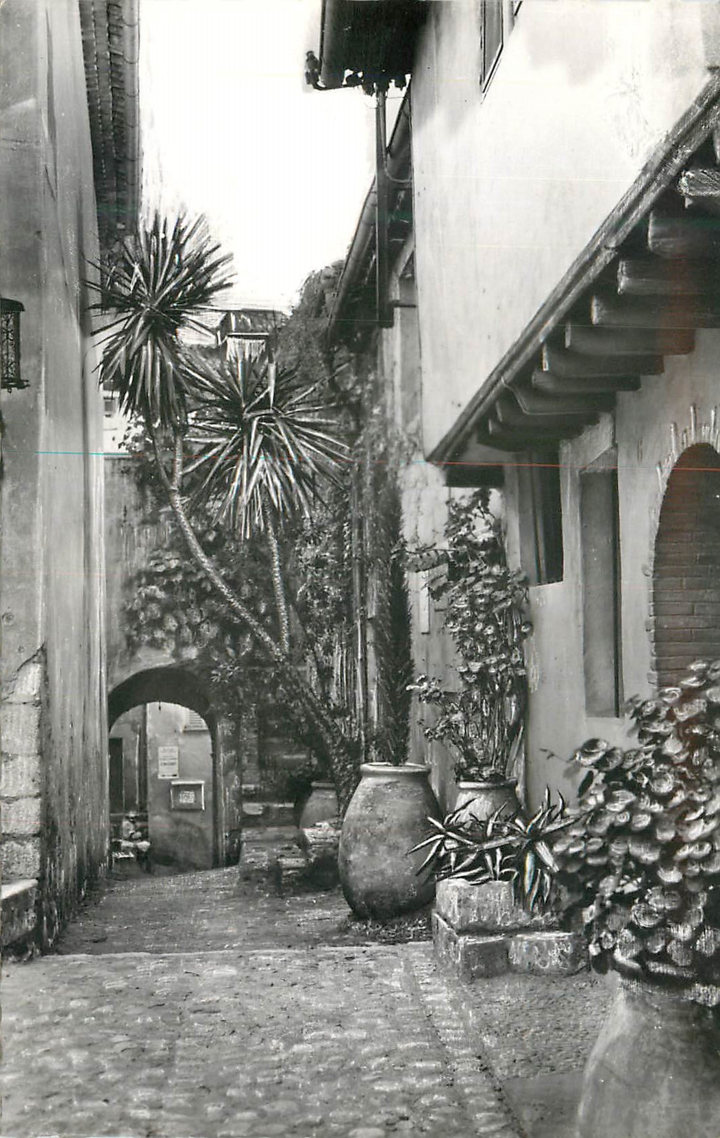 CPM Cagnes-Sur-Mer Rue du Vieux Cagnes et la Porte St Roch