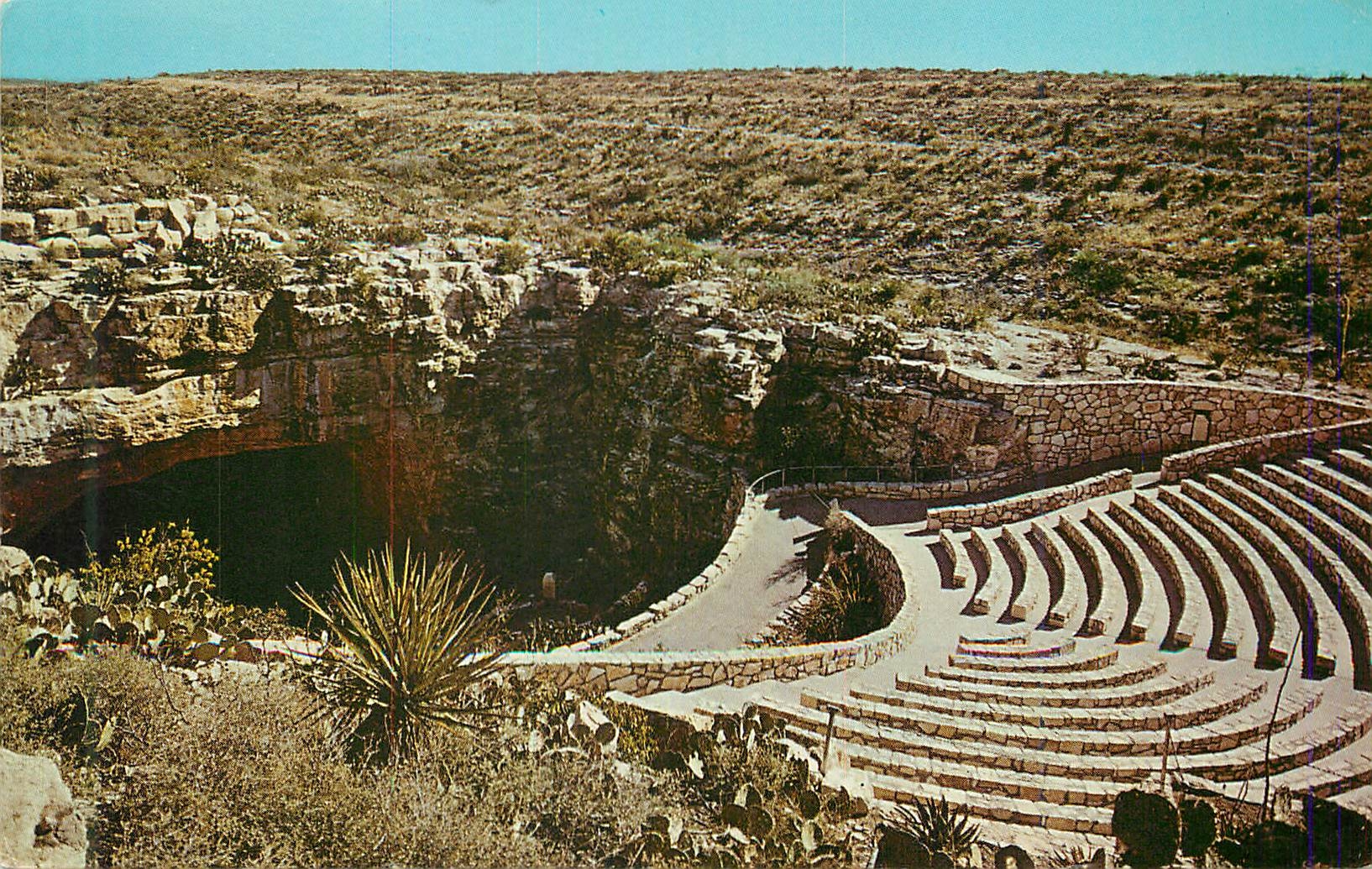 CPM Bat Flight Amphitheater at Natural entracnce to Carlsbad Caverns New Mexico