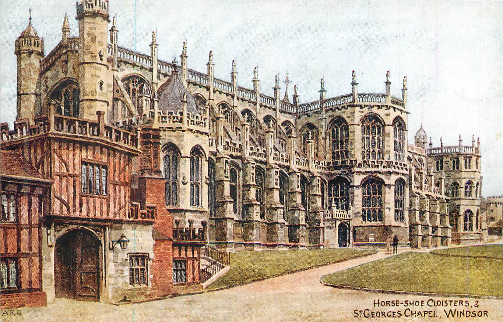 CPA Horse-Shoe Cloisters St Georges Chapel Windsor