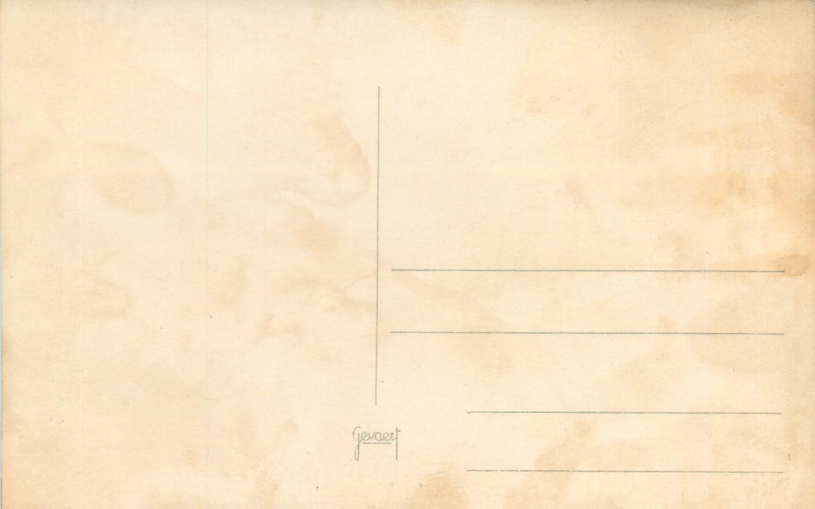 CARTE PHOTO Ruines — Verso