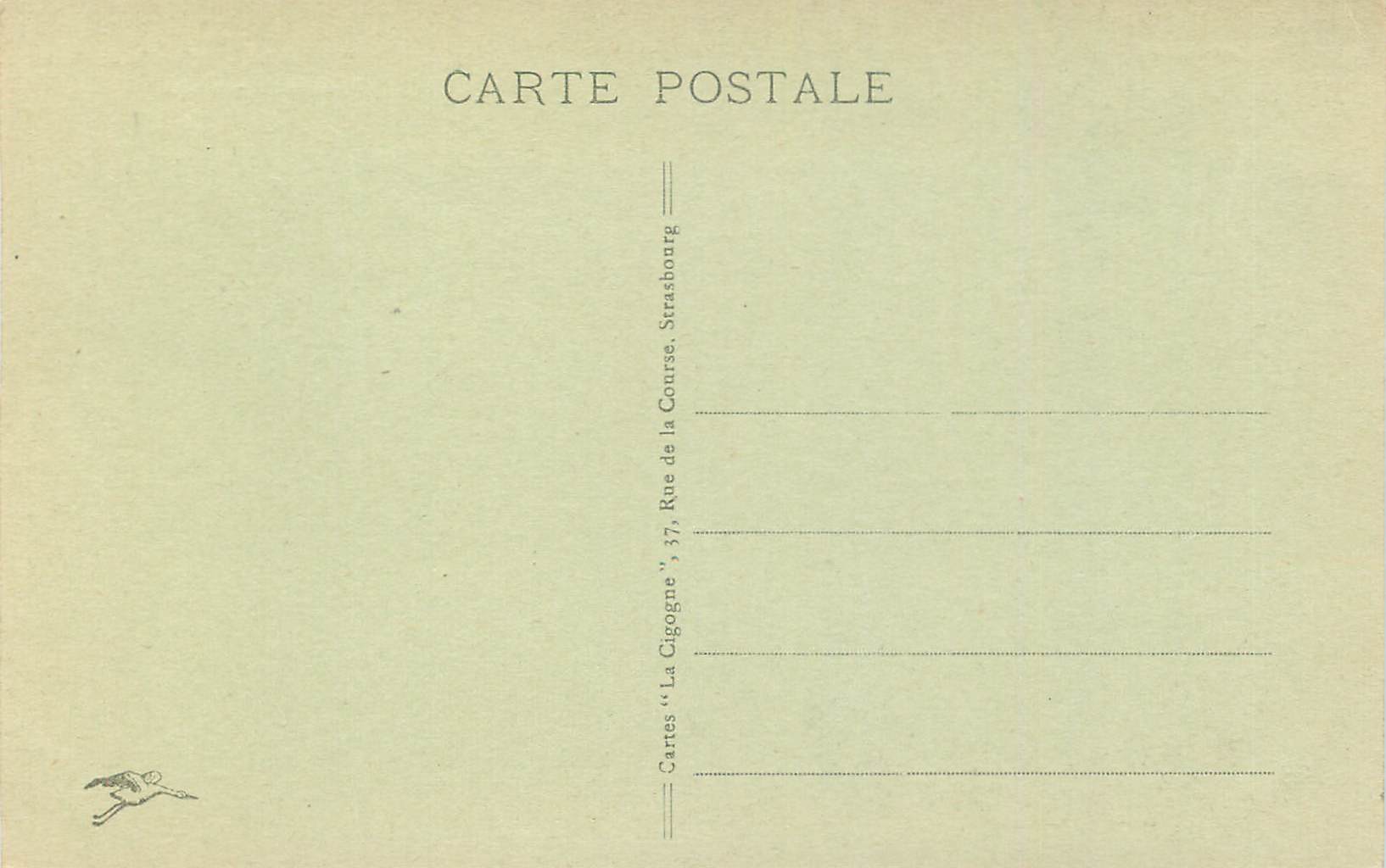 CPA Strasbourg Eglise Saint-Paul Pont de l'Universite — Rückseite