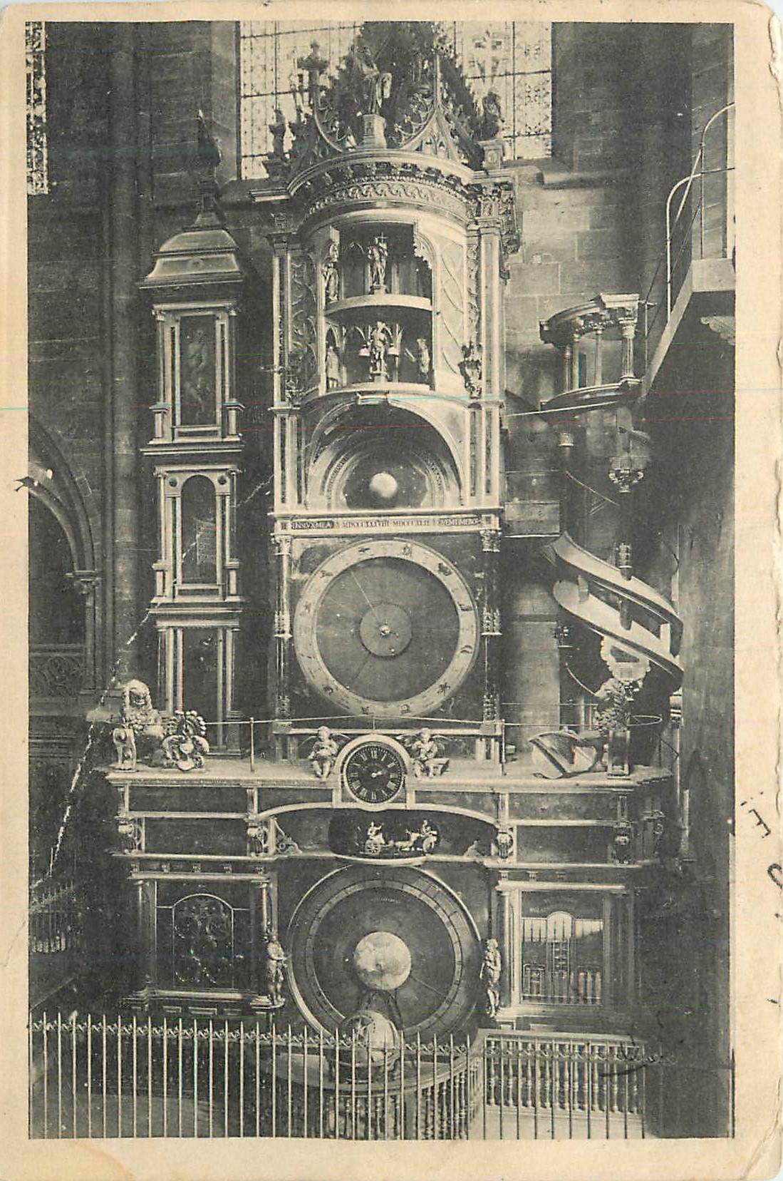 CPA Strasbourg Horloge astronomique