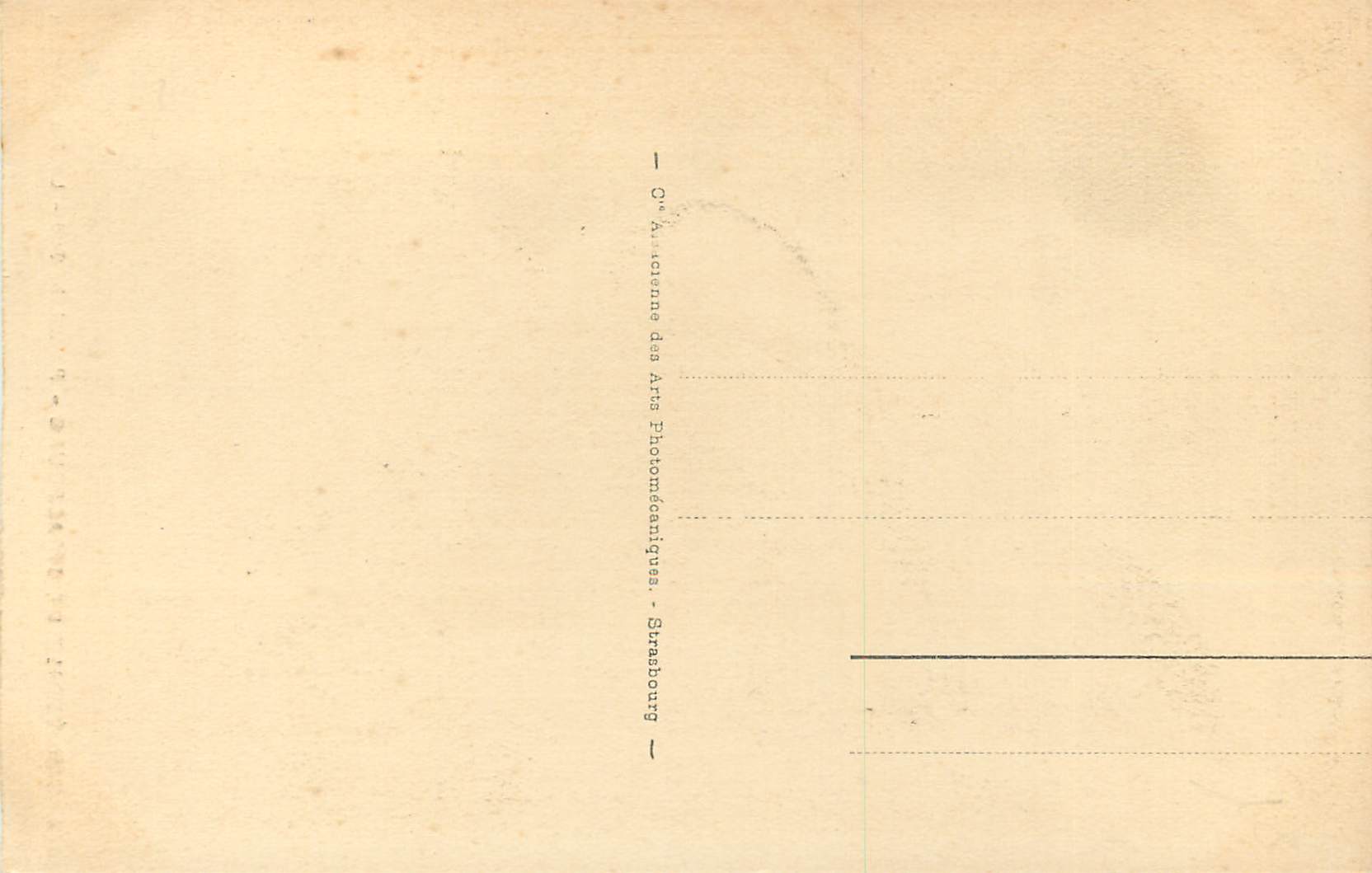 CPA Strasbourg Cathedrale Portail du Sud Le Roi Salomon — Verso