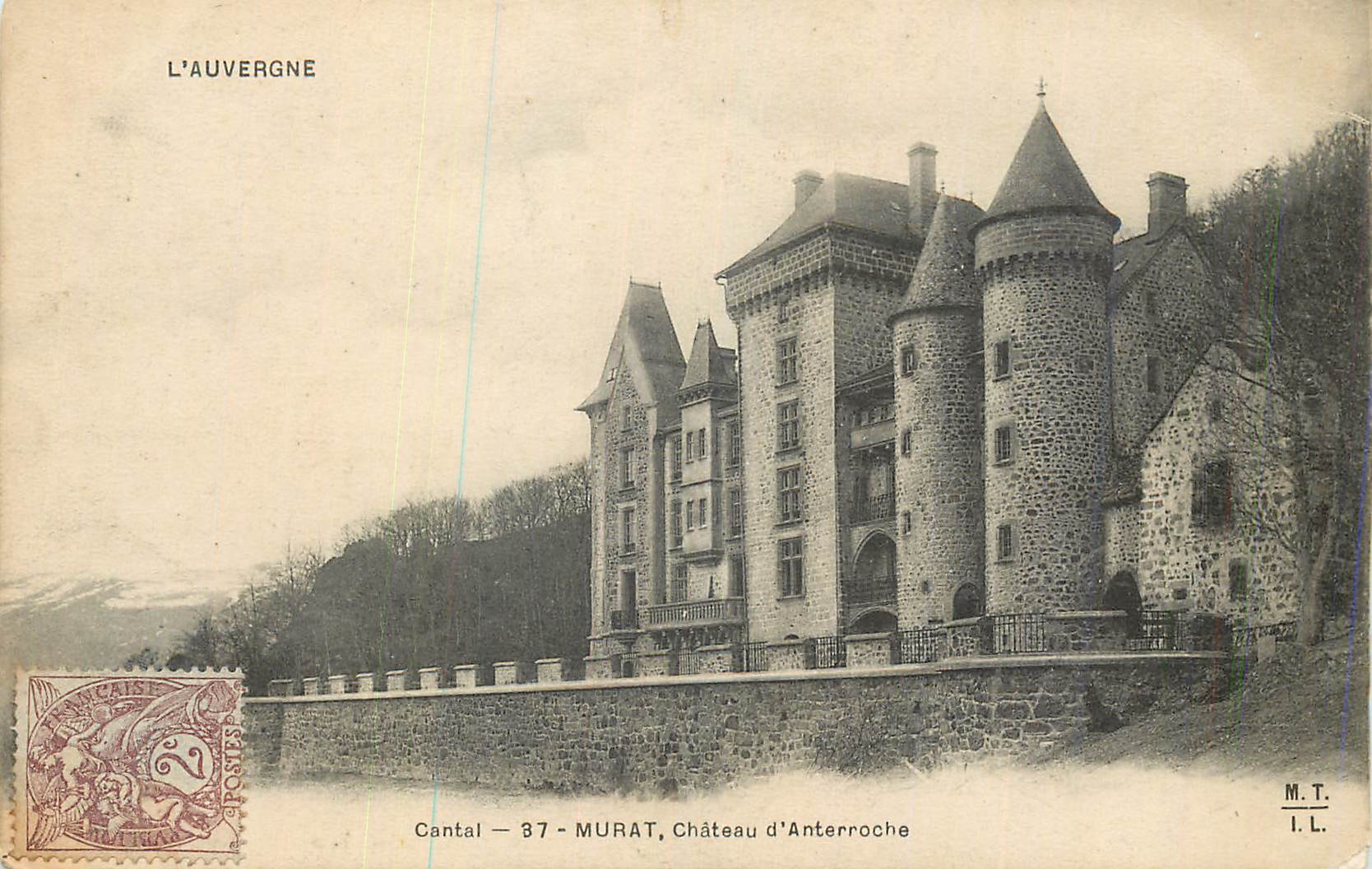 CPA L'Auvergne Cantal Murat Chateau d'Anterroche