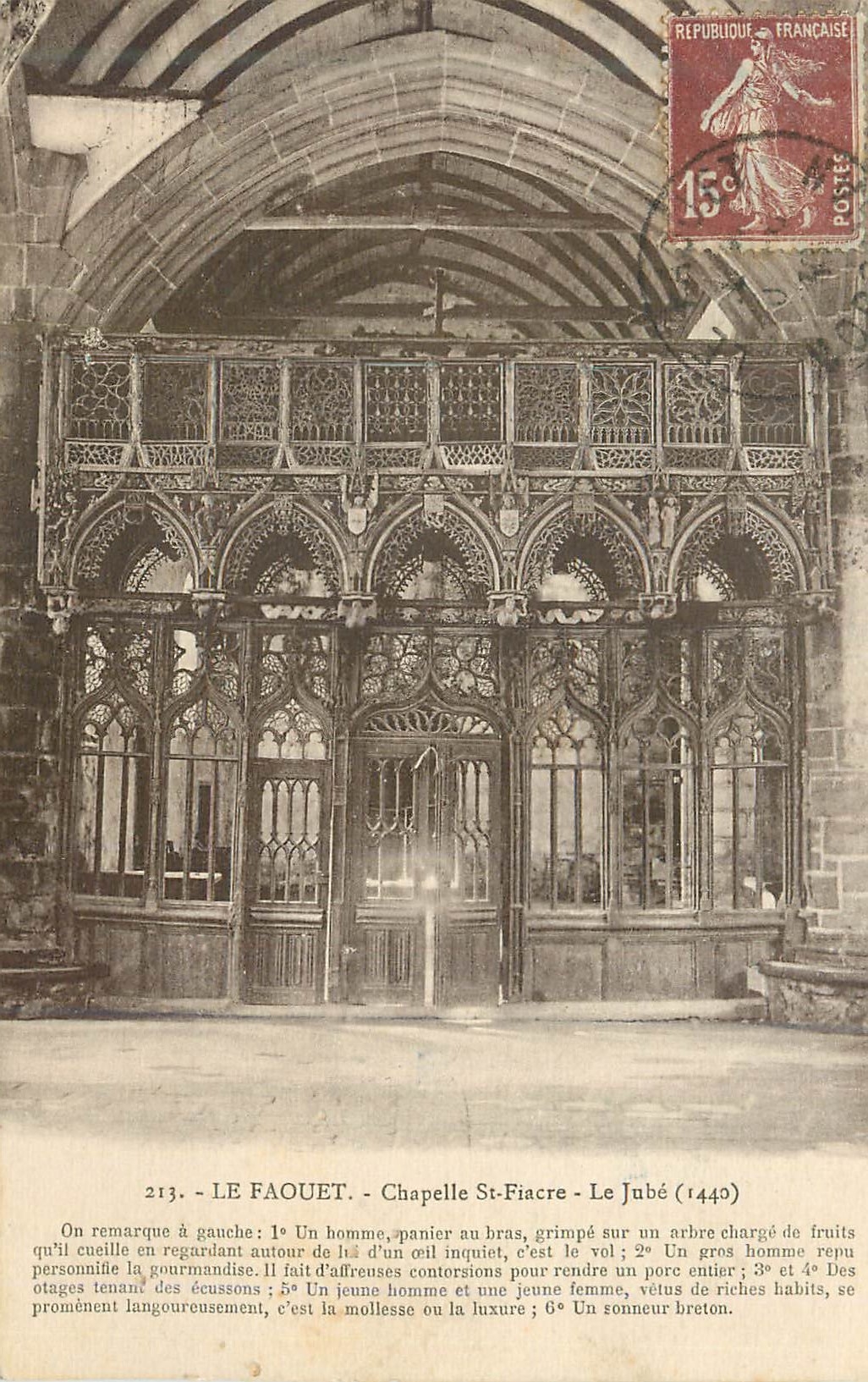 CPA Le Faouet Chapelle St Fiacre Le Jube