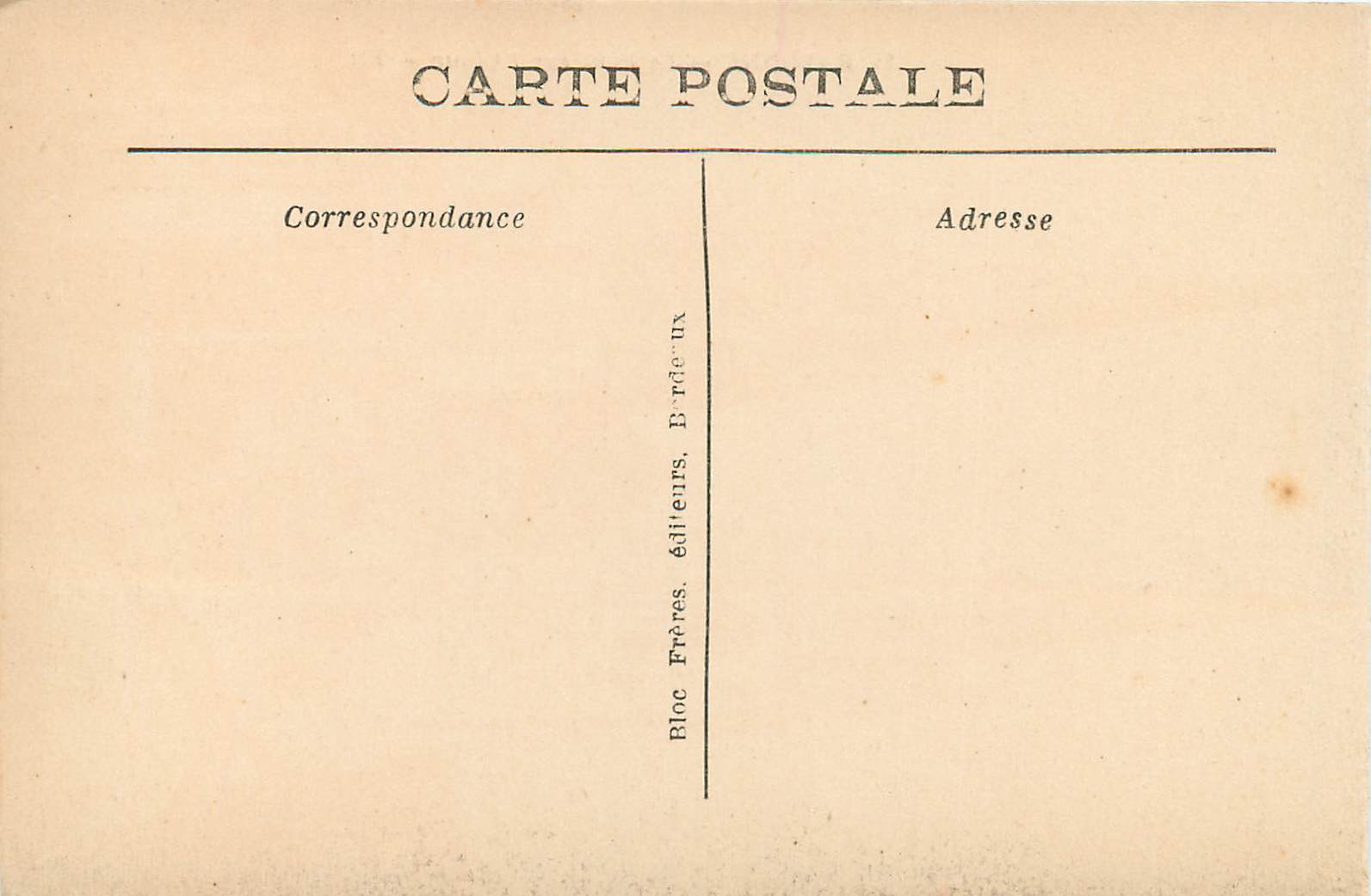 CPA Bayonne Le Pont sur l'Adour — Rückseite