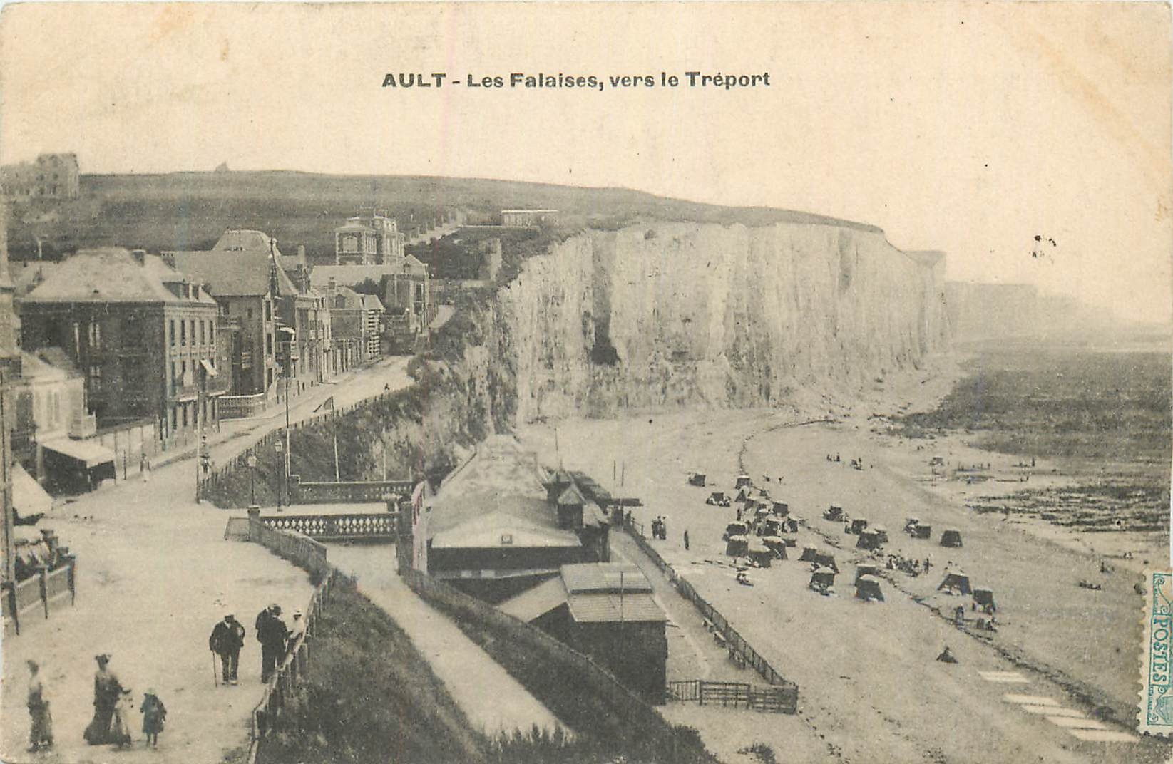 CPA Ault Les Falaises vers le Treport
