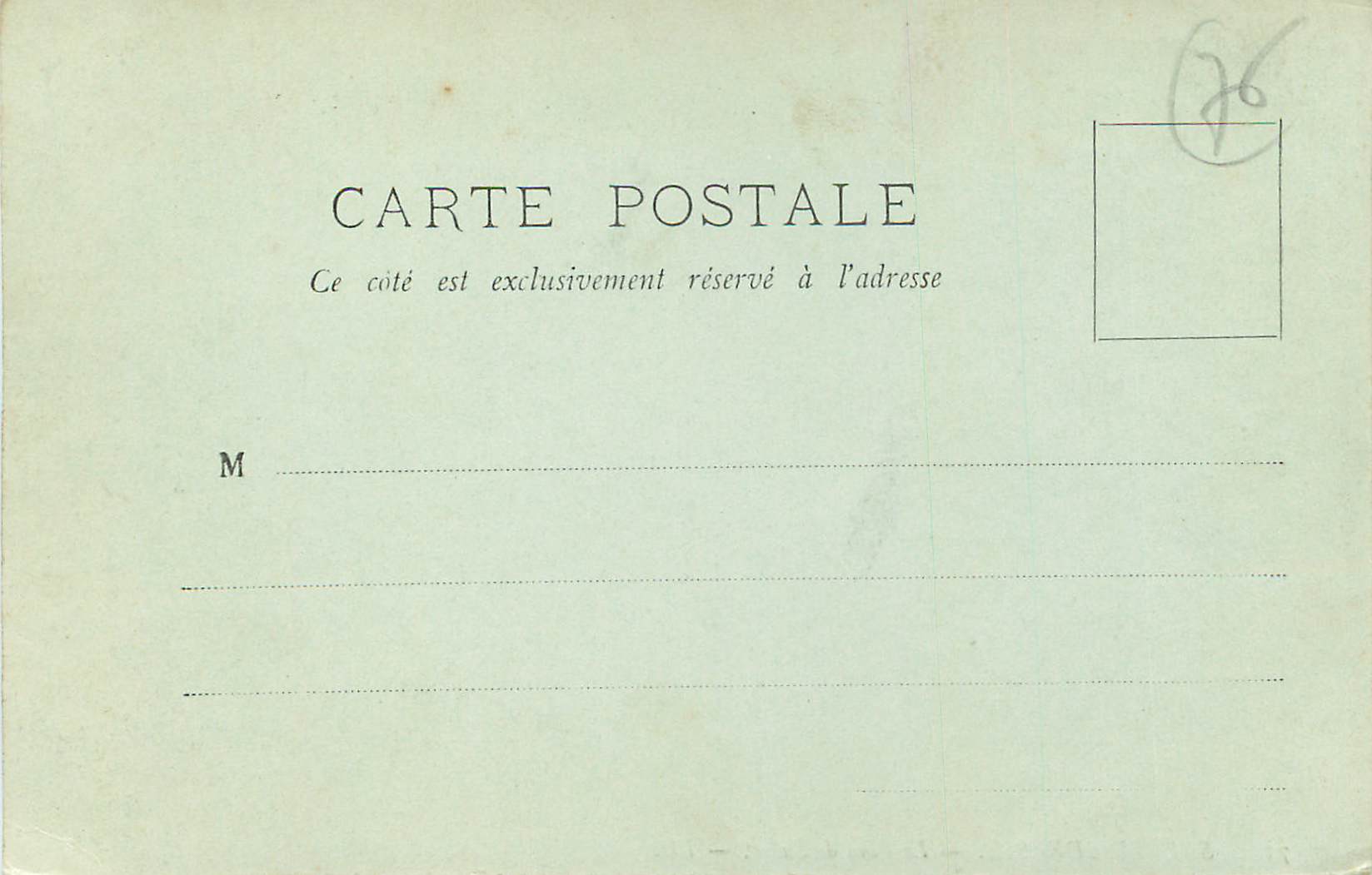 CPA Sainte-Adresse Le Pain de Sucre — Rückseite