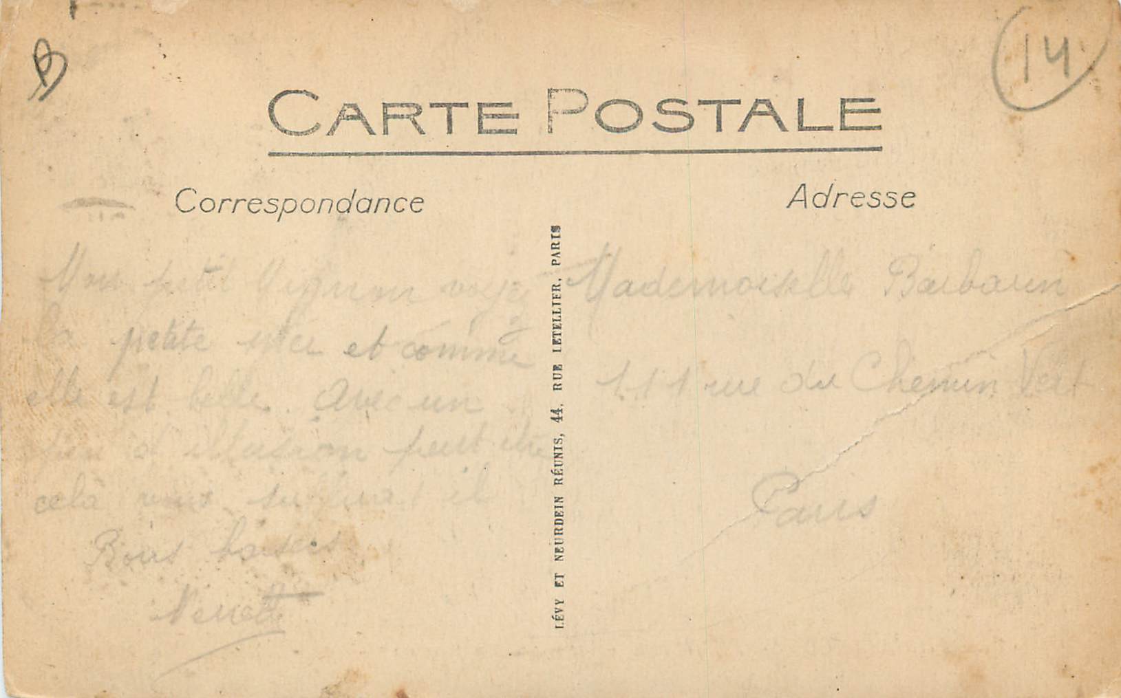 CPA Arromanches-les-Bains La Digue un jour de tempete — Rückseite