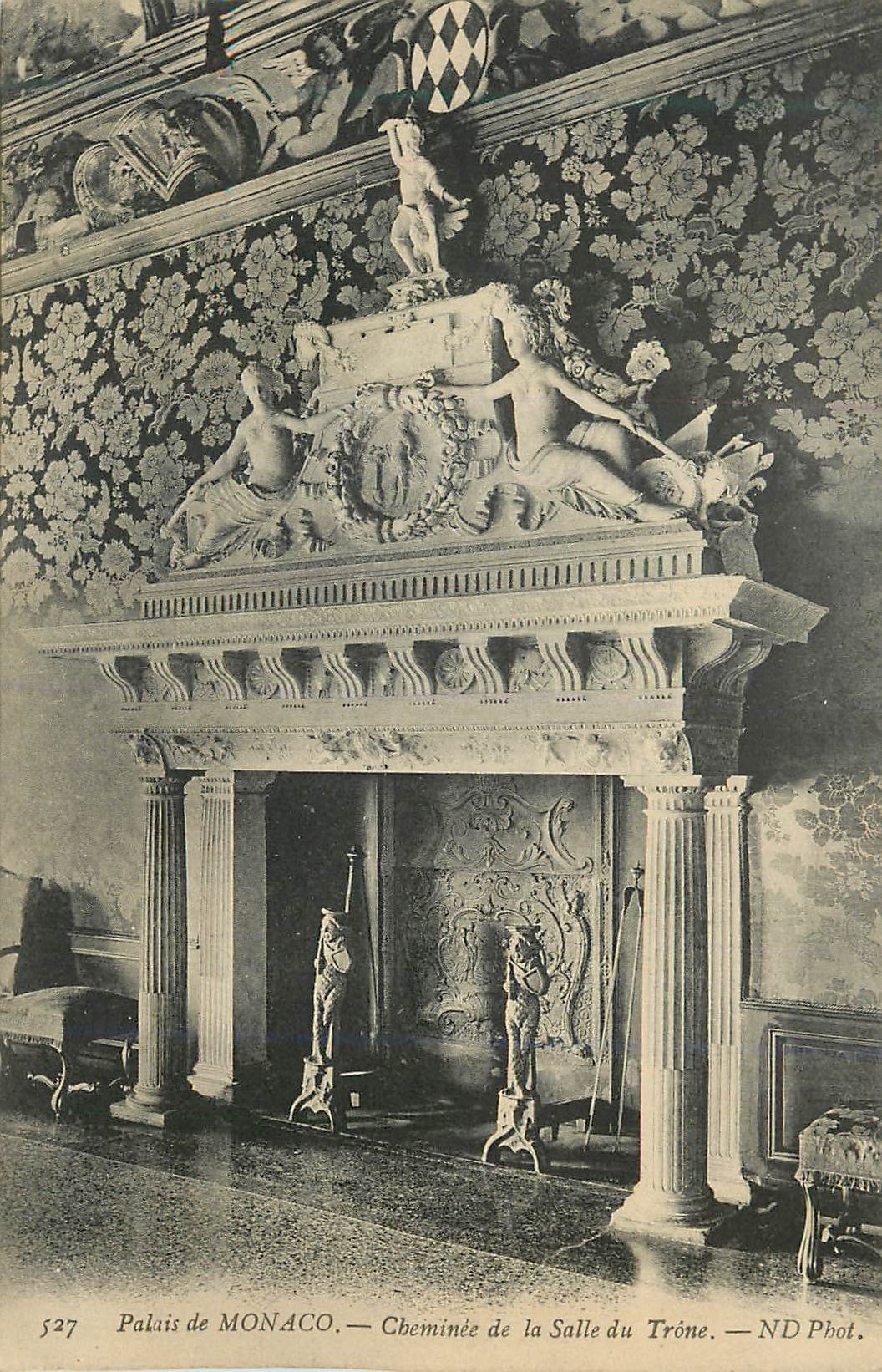 CPA Palais de Monaco Cheminee de la Salle du Trone