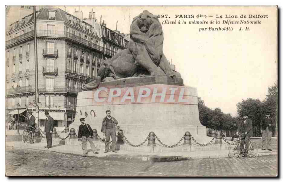 Paris (14e) — Le Lion de Belfort — J. H. — n° 597