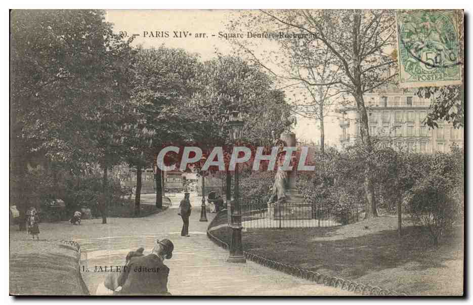 Paris 14 - Square Denfert - Monument Charlet - CPA 