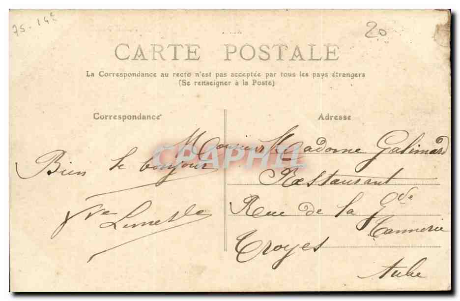 Paris 14 - Velo - Cyclisme Le Lion de Belfort - Boulevard Raspail et Rue Denfert Rochereau - CPA  — Rückseite