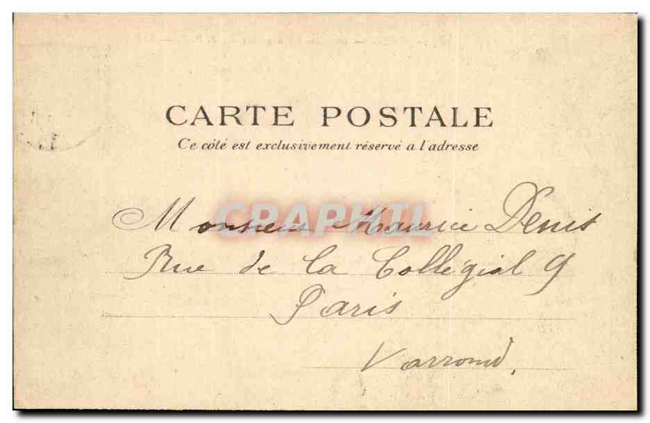 Paris 14 - Le Lion de Belfort - Boulevard Raspail et Rue Denfert Rochereau - CPA  — Rückseite