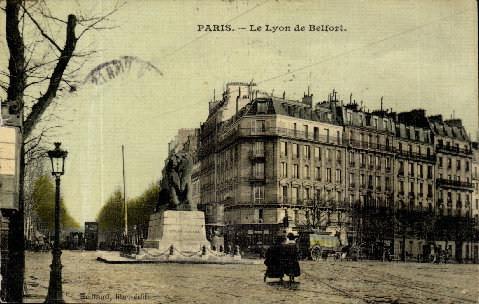 Paris - 14 - Le Lion de Belfort - Bartholdi - Sculpteur - Boulevard Raspail et Rue Denfert Rochereau - CPA 