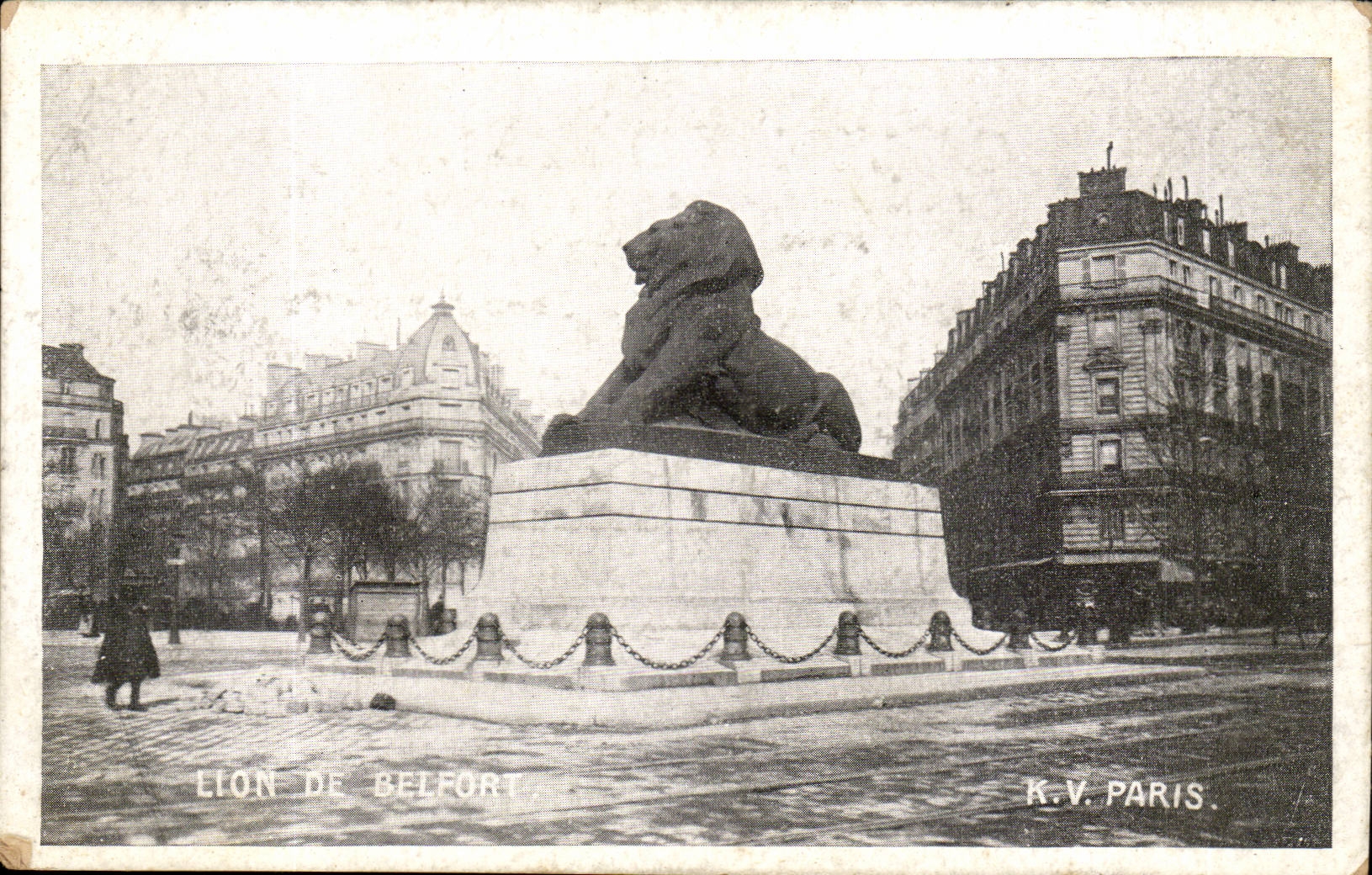 Paris - 14 - Le Lion de Belfort - Bartholdi - Sculpteur - Boulevard Raspail et Rue Denfert Rochereau - CPA 