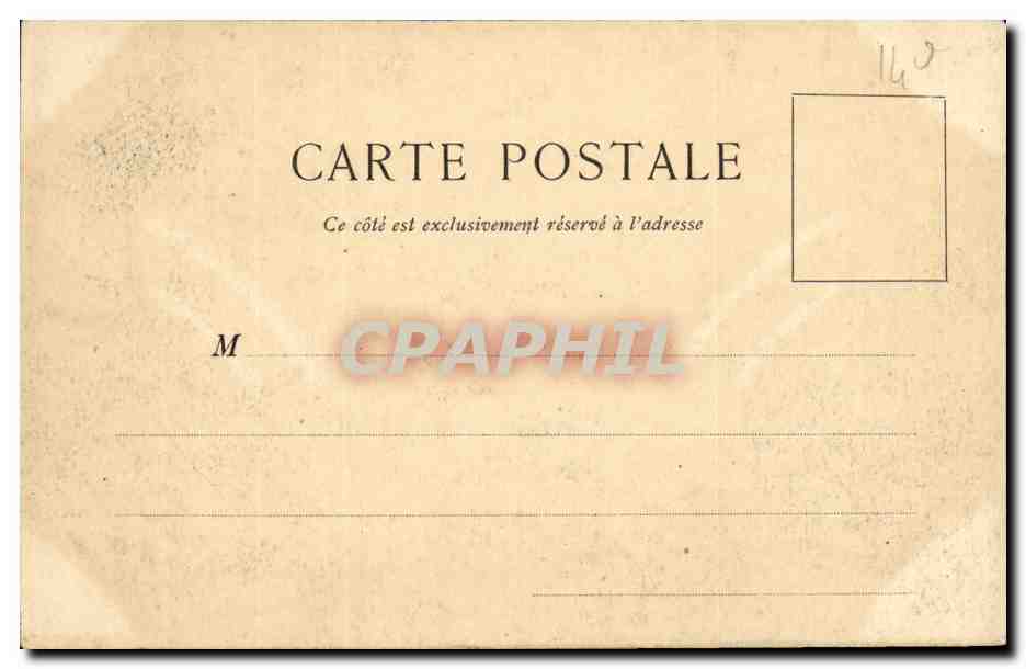 Paris - 14 - Le Lion de Belfort - Boulevard Raspail et Rue Denfert Rochereau - CPA  — Rückseite