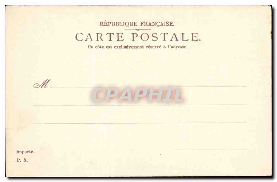 Paris - 14 - Le Lion de Belfort - Boulevard Raspail et Rue Denfert Rochereau - CPA  — Rückseite